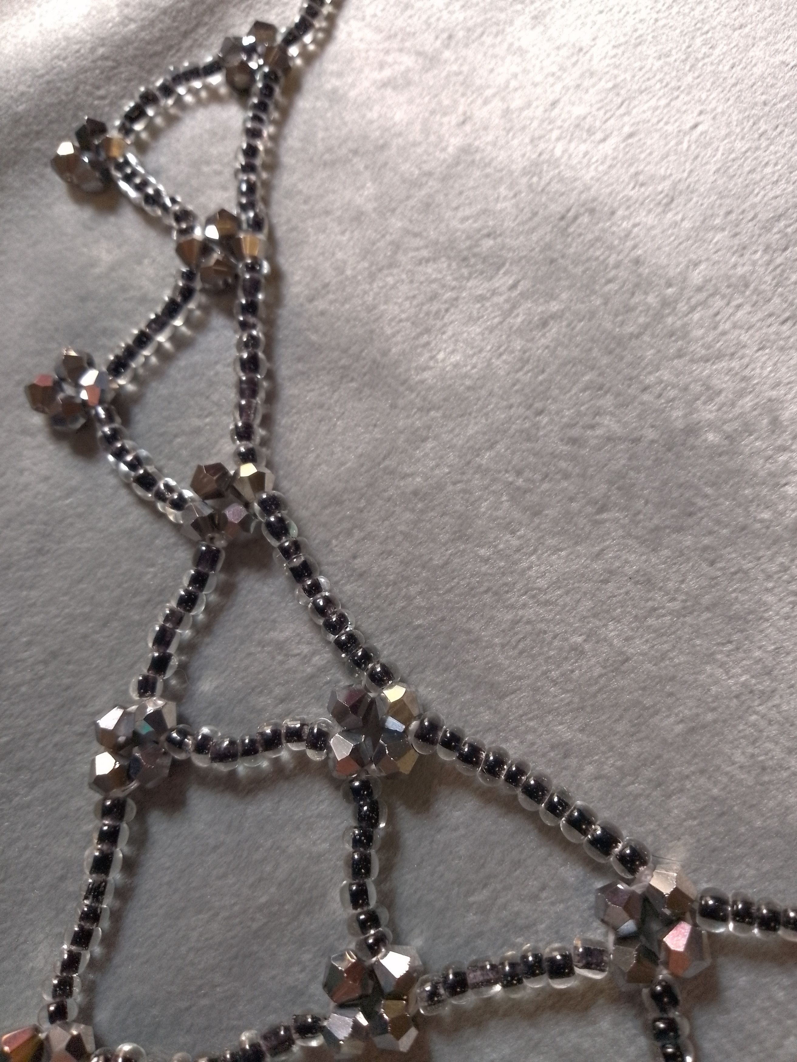 Handmade Black gothic necklace natural turquoise Howlite gemstones Size ONE SIZE - 3 Thumbnail