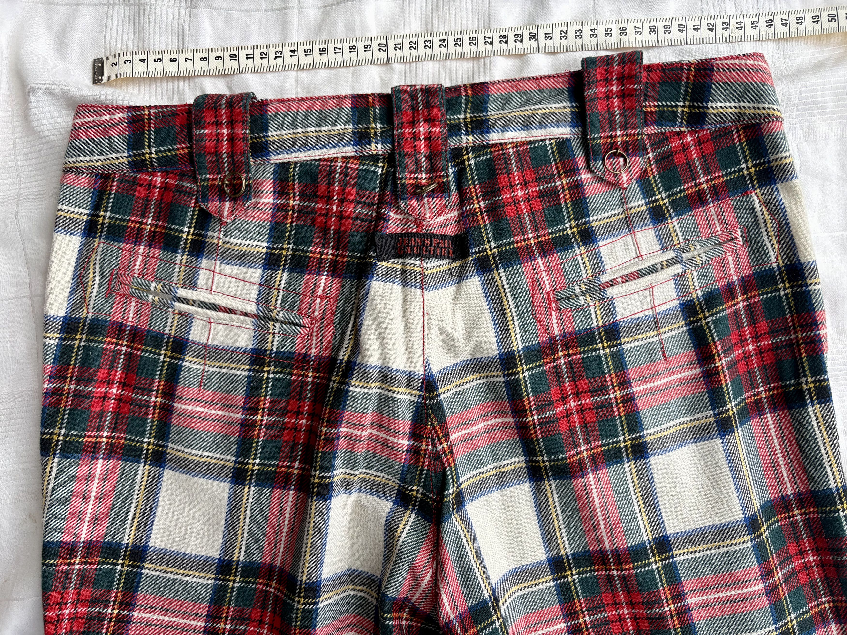 Jean Paul Gaultier Archival JEAN PAUL GAULTIER Tartan Sailor Pants – Unworn Size US 34 / EU 50 - 14 Thumbnail