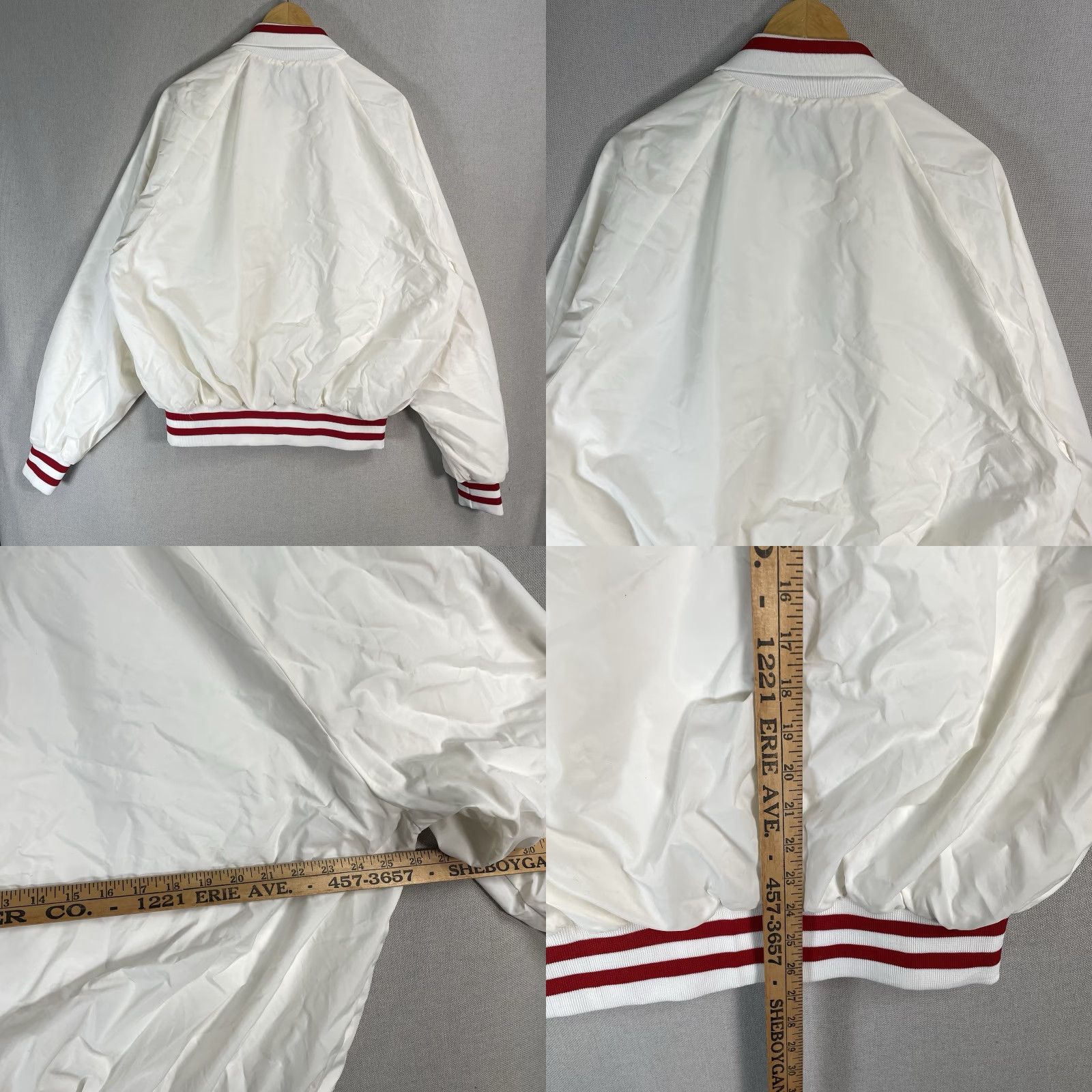 Vintage VINTAGE 80s 90s Wisconsin Professional Fire Fighters Jacket Mens XL King Louie Bomber White Nylon 80s 90s Theme Mens XL King Louie Jacket Size US XL / EU 56 / 4 - 8 Thumbnail
