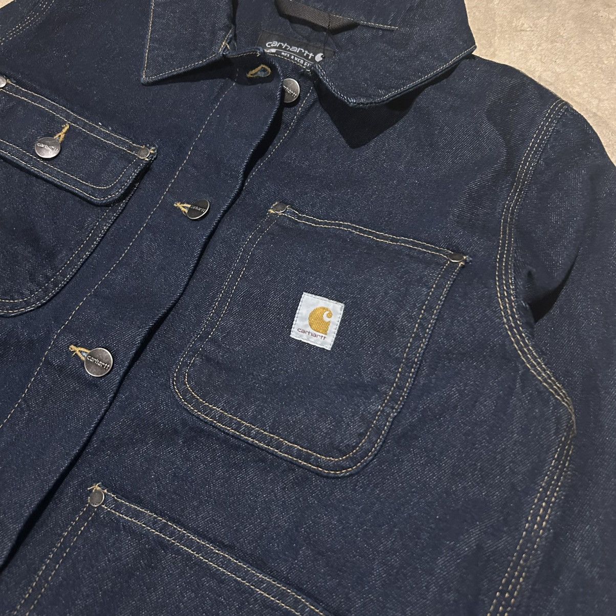 Carhartt × Vintage Carhartt Denim 4 Pocket Chore Trucker Jacket Deadstock Rare Size US M / EU 48-50 / 2 - 4 Thumbnail