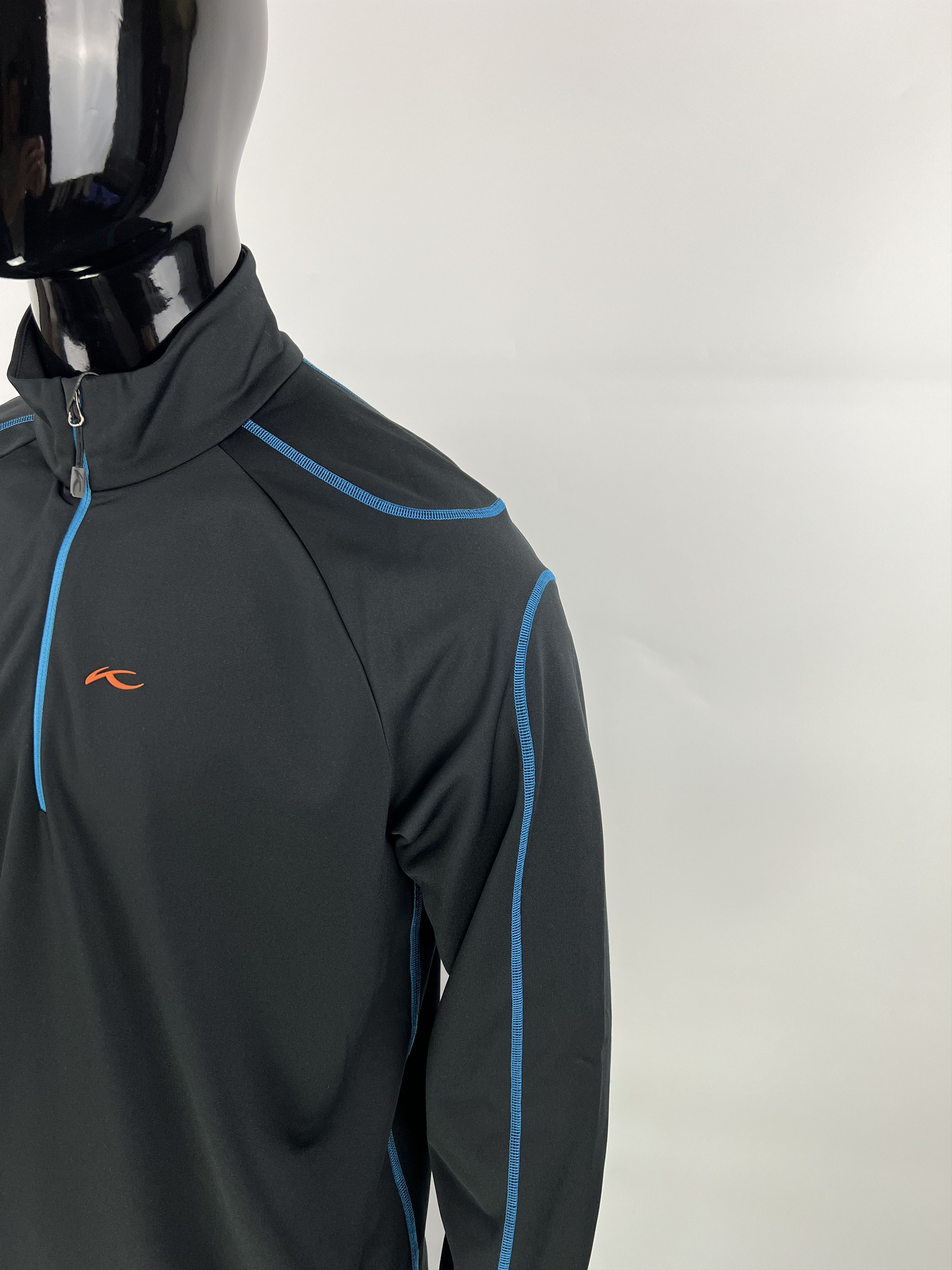 KJUS Kjus Men's Black 1/2 Zip Golf Pullover Size 54 Size US XL / EU 56 / 4 - 3 Thumbnail