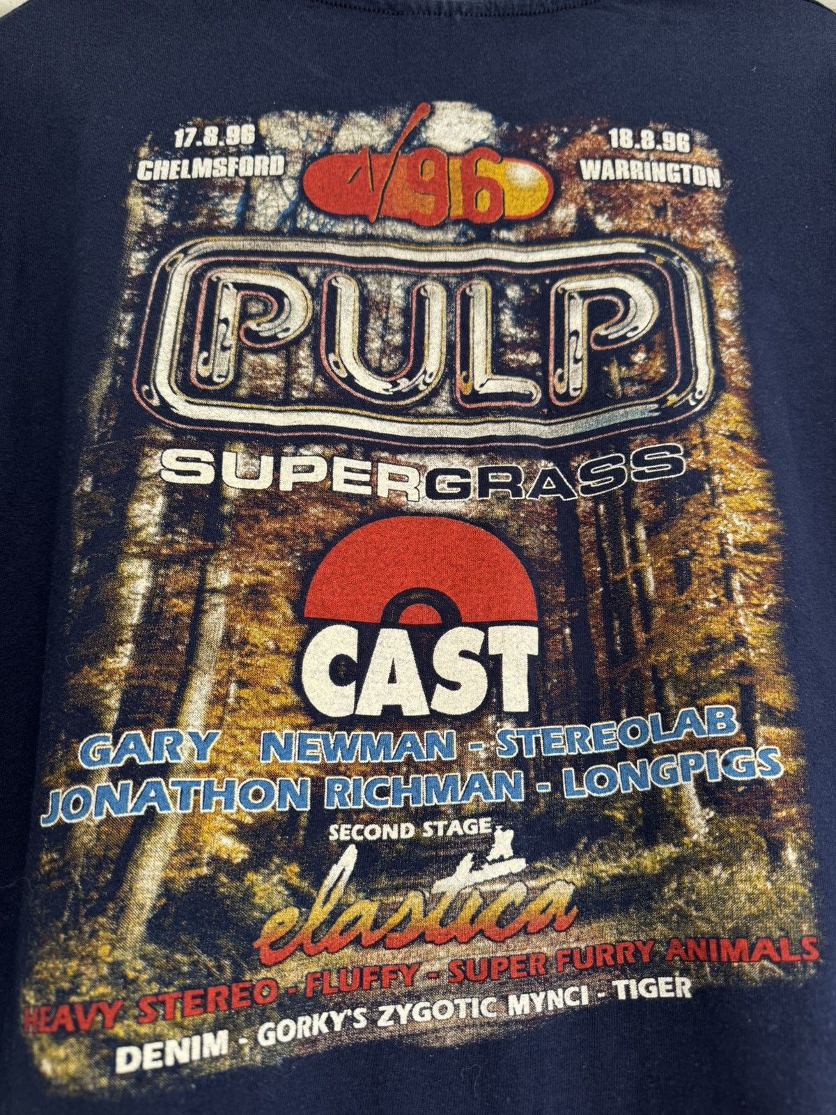 Band Tees Vintage 90’s Pulp Diferent Class, Oasis, Supergrass Tour Tee Size US XL / EU 56 / 4 - 9 Thumbnail