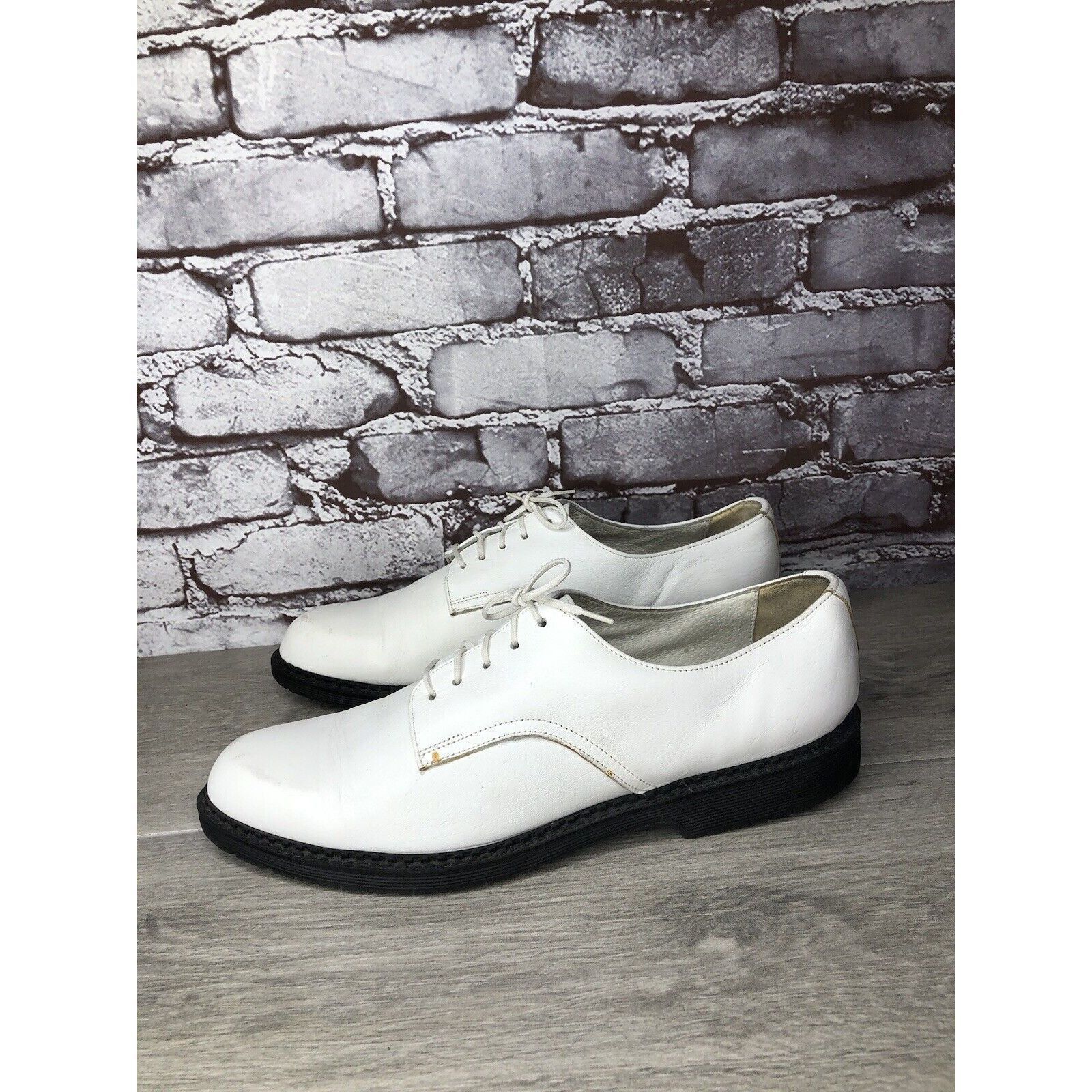 Other Banana Blues USA G.H.Q White Leather Plain Oxfords Shoes Men Size US 9.5 / EU 42-43 - 22 Thumbnail