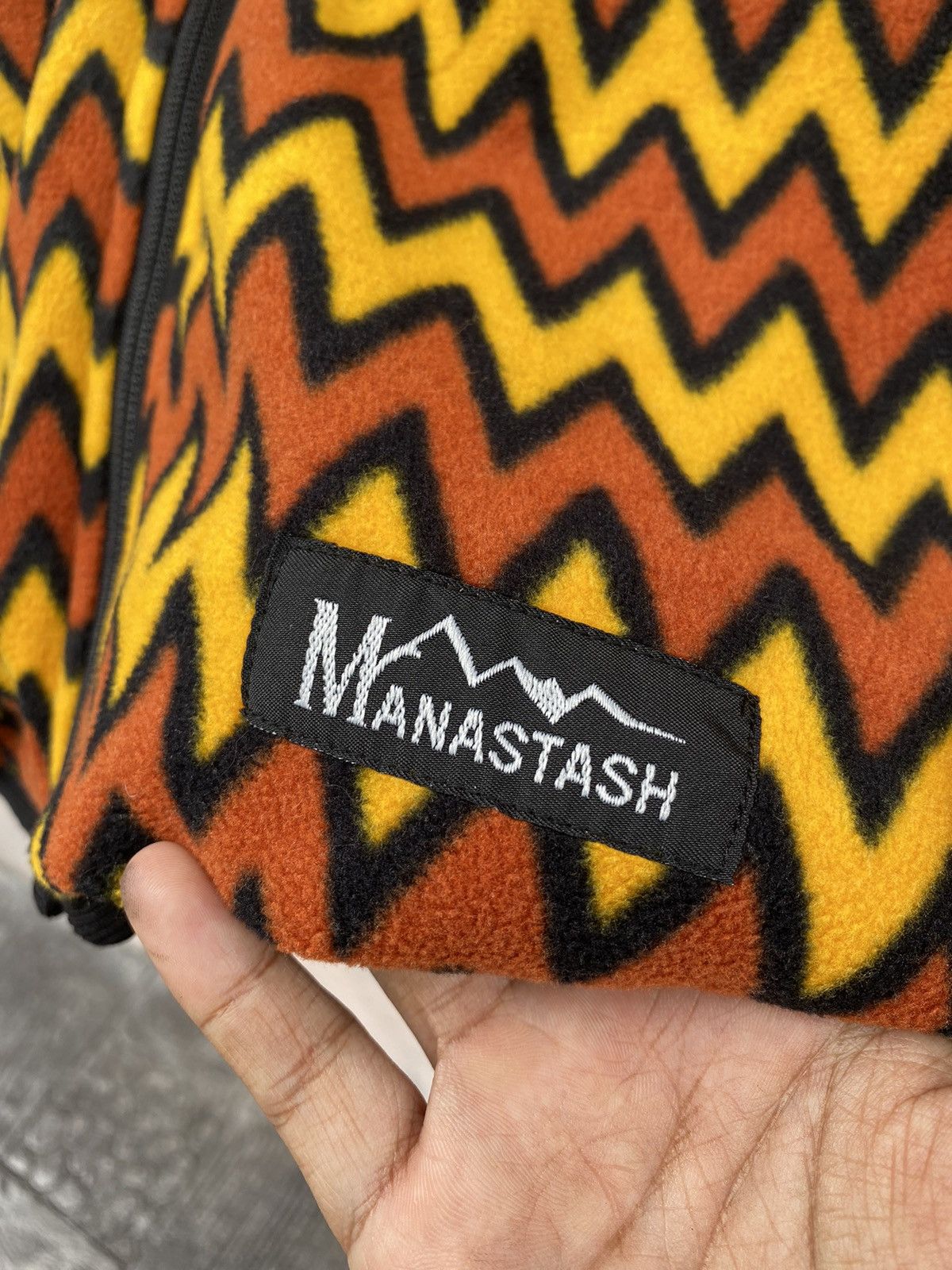 20471120 × Japanese Brand × Manastash 🔥MANASTASH Configuration Quilted Reversible Vest Size 38L - 7 Thumbnail