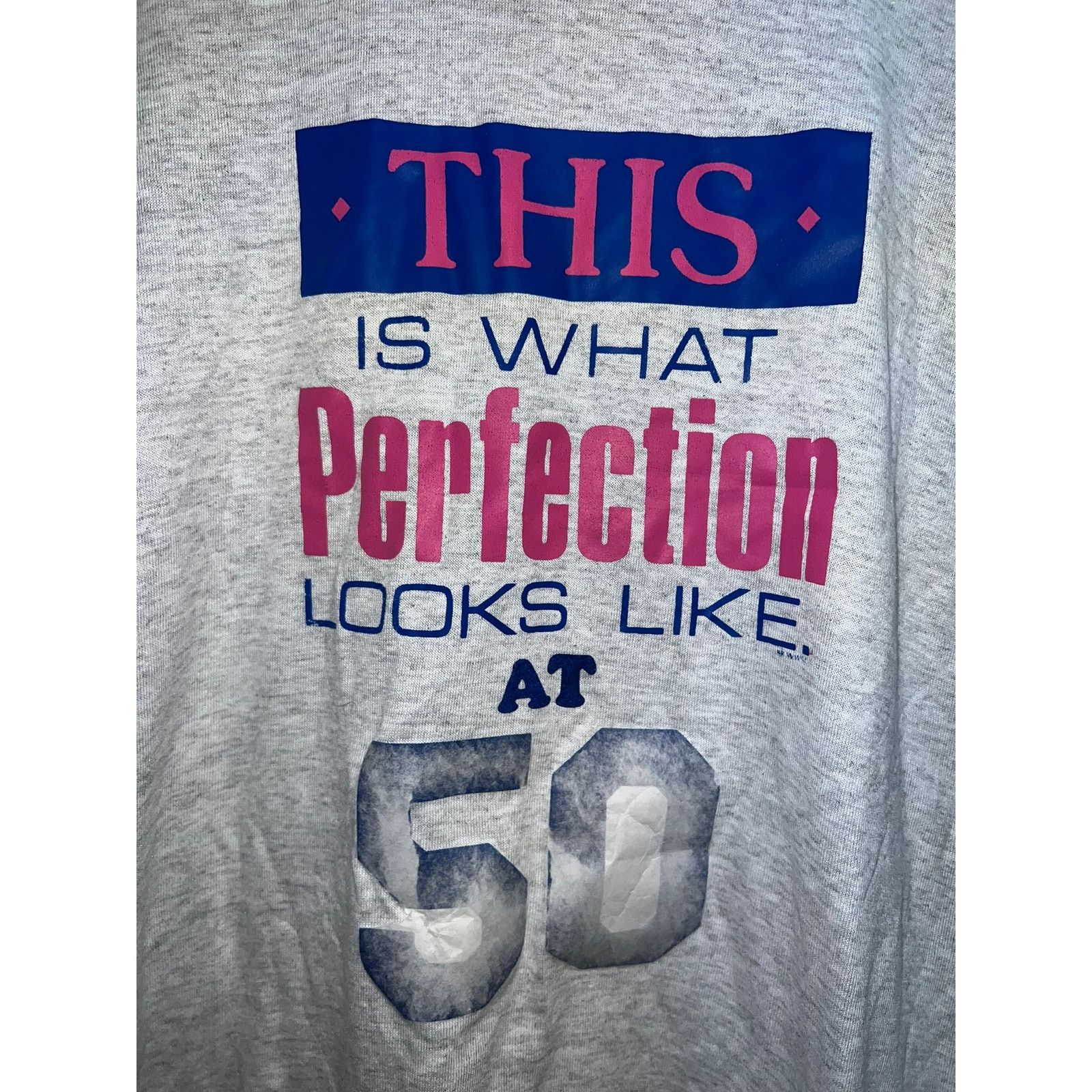 Jerzees Vintage Perfection Shirt This Is What Perfect 50 Graphic Tee Size US L / EU 52-54 / 3 - 4 Thumbnail