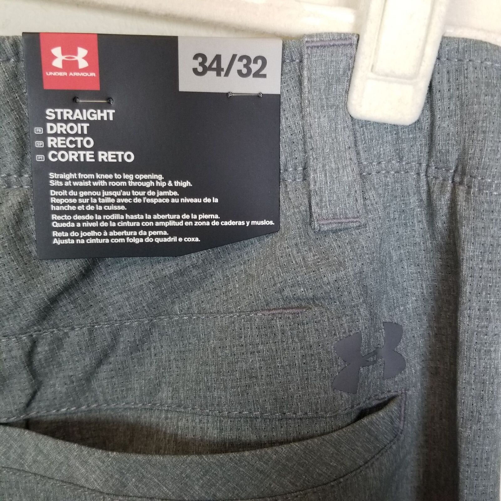 Under Armour Under Armour Mens Gray Chino Golf Pants Size 34x32 Size US 34 / EU 50 - 8 Thumbnail