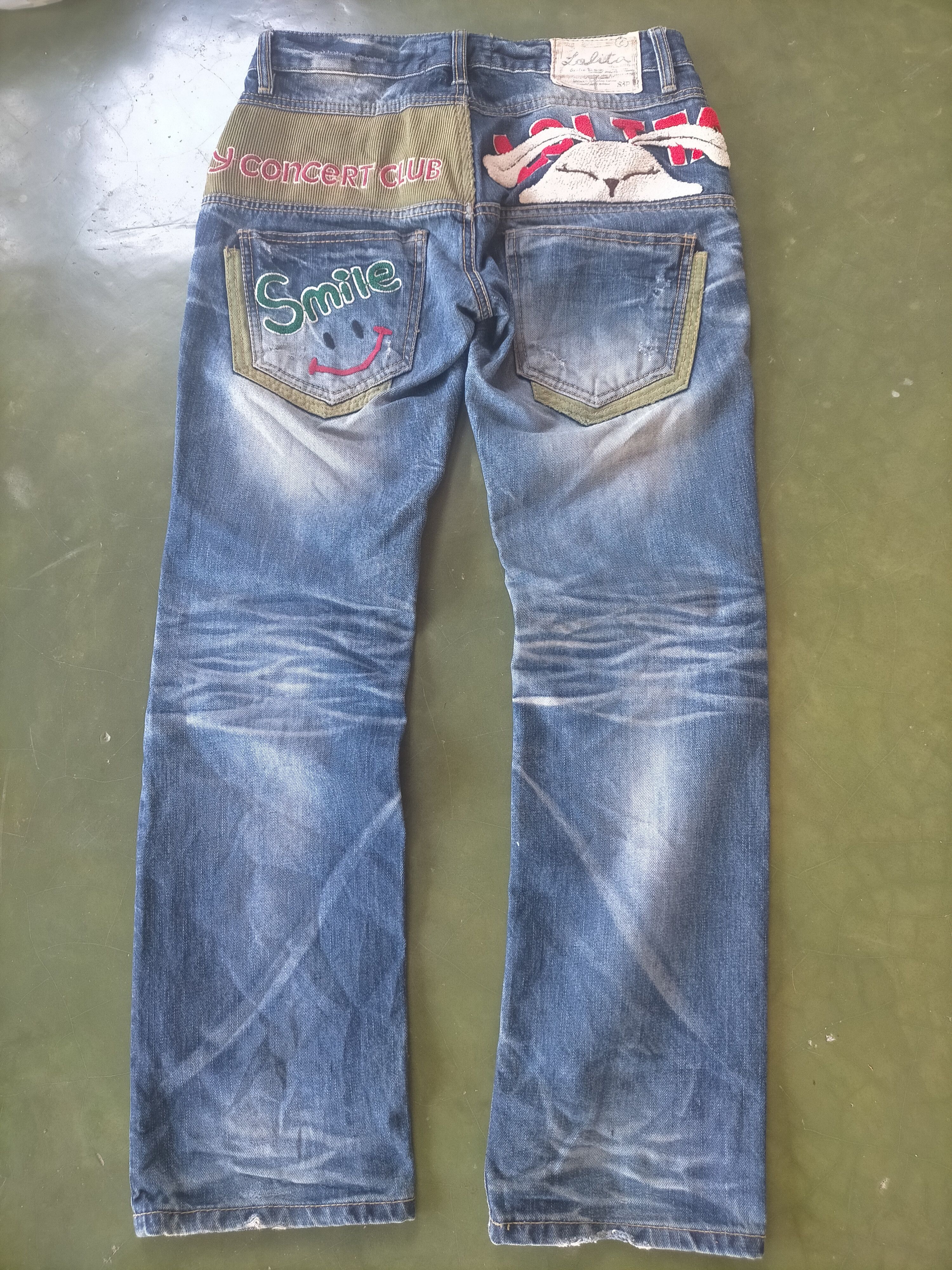 Tornado Mart 🔥90s Rare Yoshimoto nara x Lolita Rare jeans Size US 30 / EU 46 - 3 Thumbnail