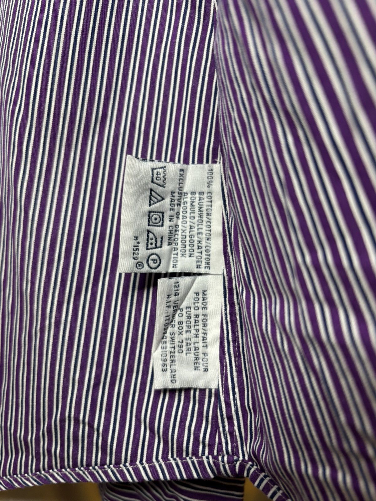 Polo Ralph Lauren × Ralph Lauren × Vintage vintage purple striped button up shirt Polo Ralph Lauren Size US L / EU 52-54 / 3 - 6 Thumbnail