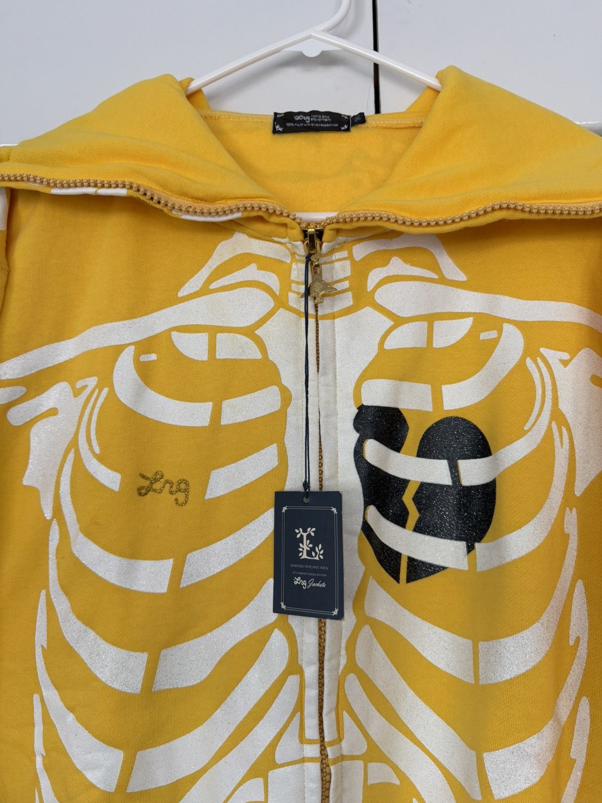 LRG LRG DEAD SERIOUS SKELETON ZIP HOODIE 2006 VINTAGE Y2K BONES Size US XXL / EU 58 / 5 - 6 Thumbnail