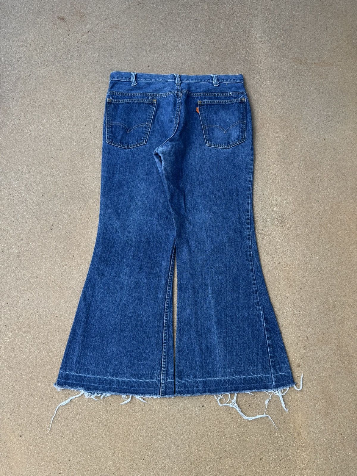 Levi's Vtg 70’s Levi’s 684 Orange Tab Bellbottom Flare Jeans 36x28 Size US 36 / EU 52 - 2 Thumbnail