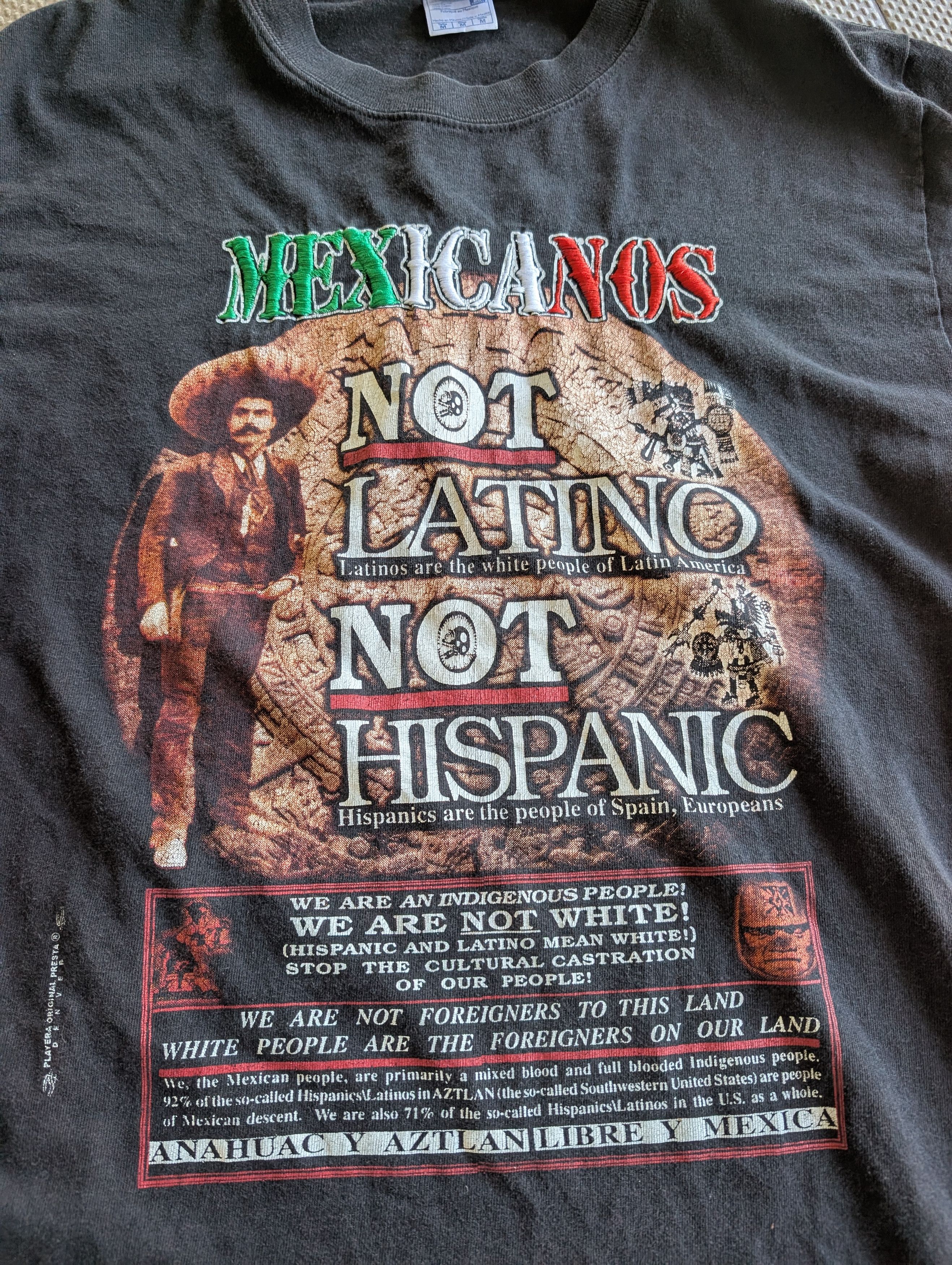Band Tees Vintage Yazbek Mexicanos Political Fk Tha White Tee Size US M / EU 48-50 / 2 - 1 Thumbnail
