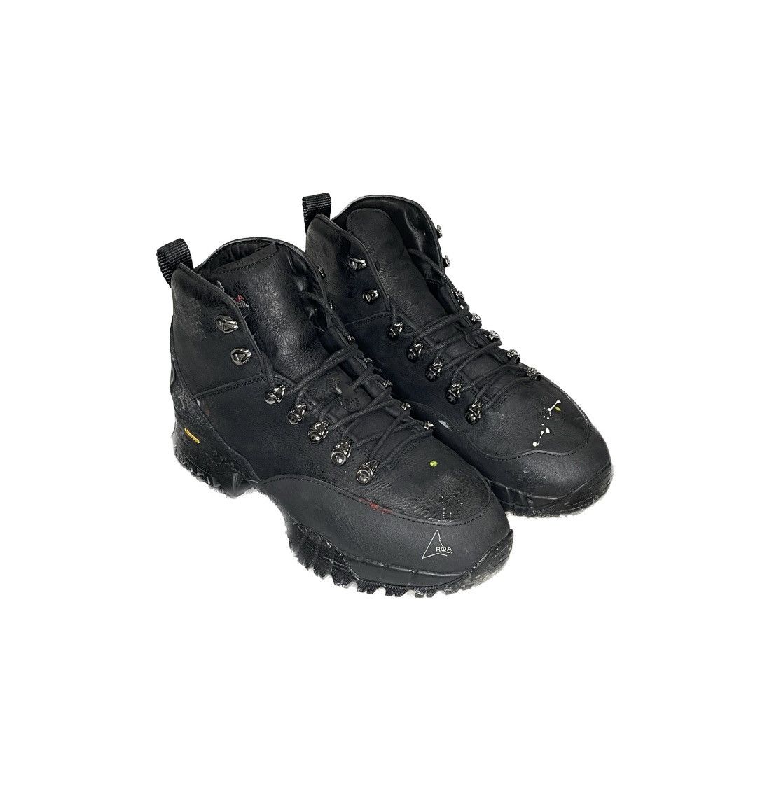 image of Roa Andreas Kudu Paint Splatter Shoes in Black, Men's (Size 8)