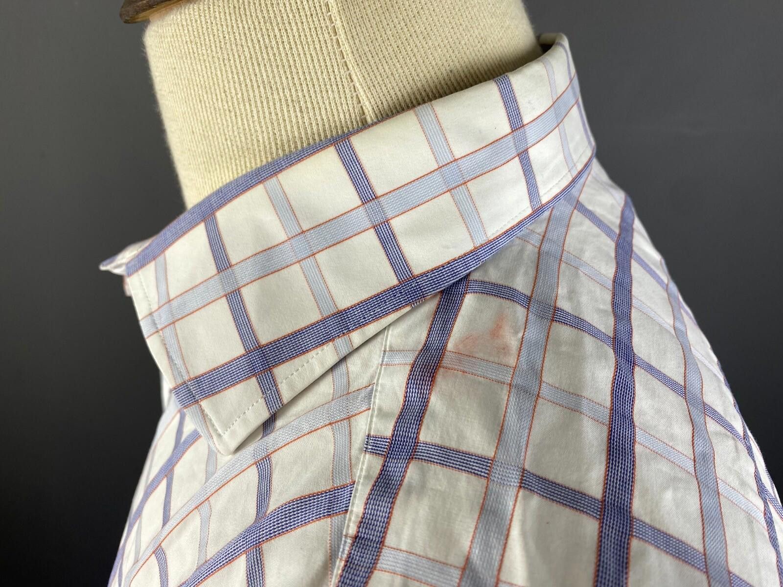 Etro Etro Milano White Check Long Sleeve Button Down Shirt 42 Size US M / EU 48-50 / 2 - 8 Thumbnail