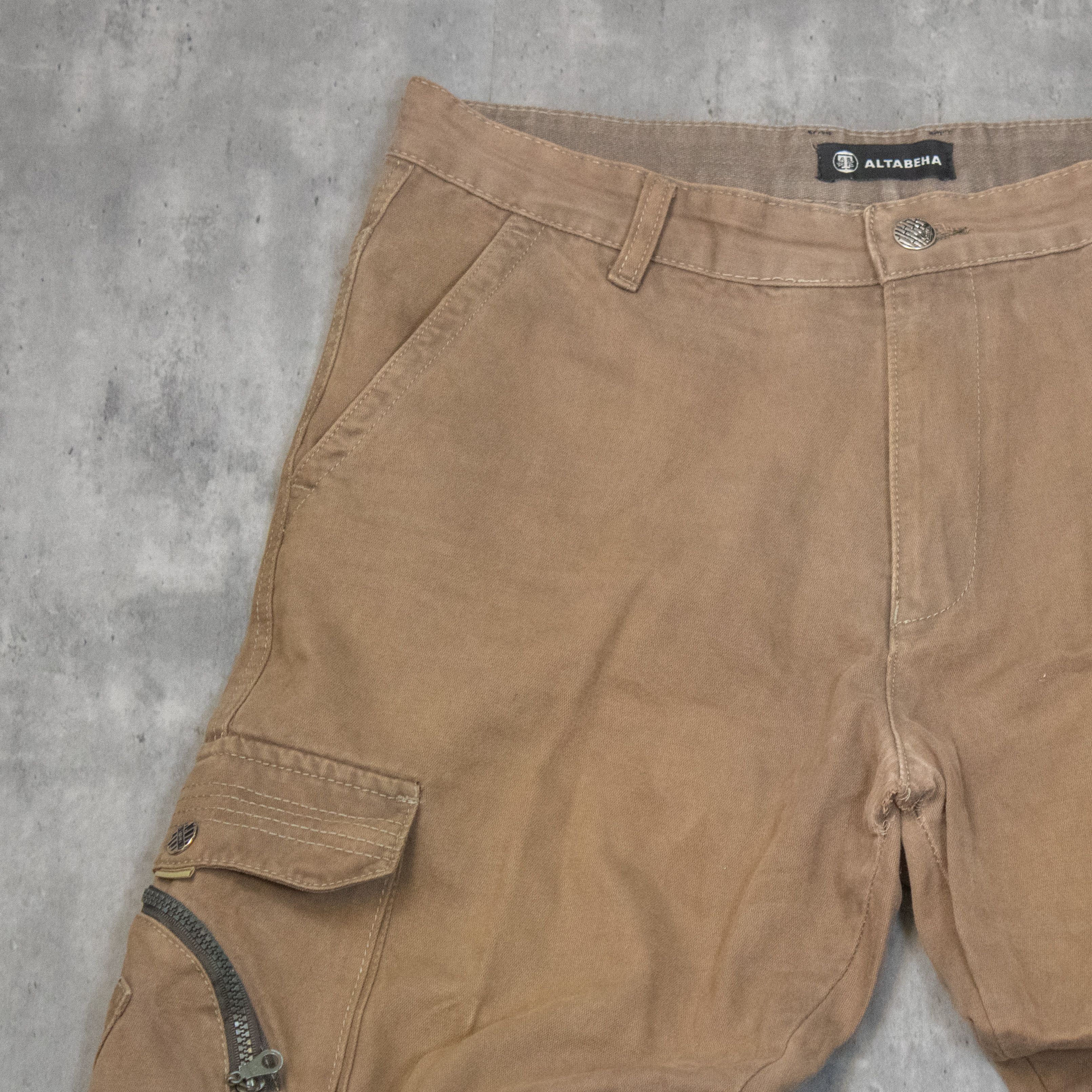 Japanese Brand Y2K 2000's Japanese Relax Baggy Wide Brown Cargo Pant's Size US 36 / EU 52 - 10 Thumbnail