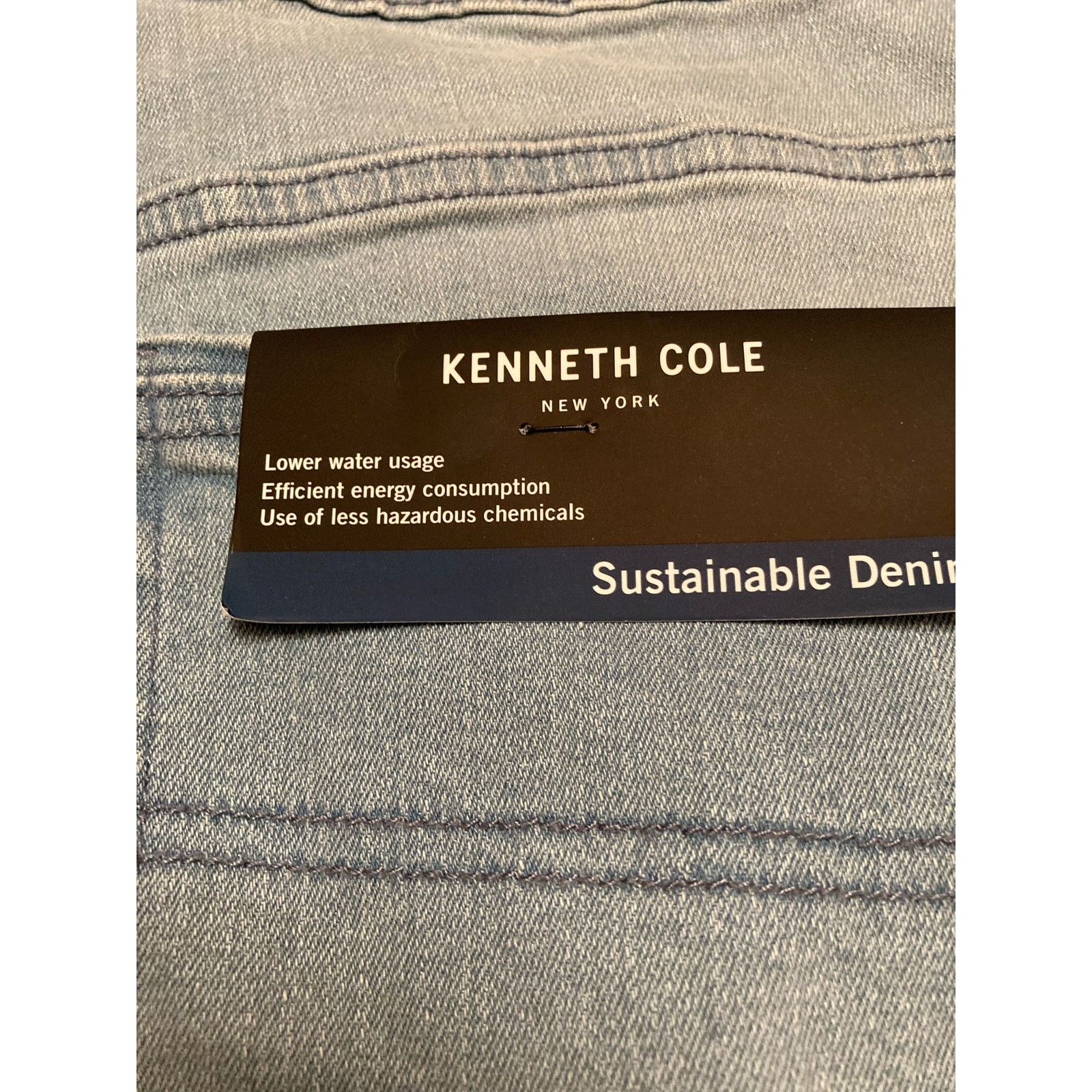 Kenneth Cole NWT Kenneth Cole Mens Slim Fit Light Wash Jeans Size 32x32 Size US 32 / EU 48 - 3 Thumbnail