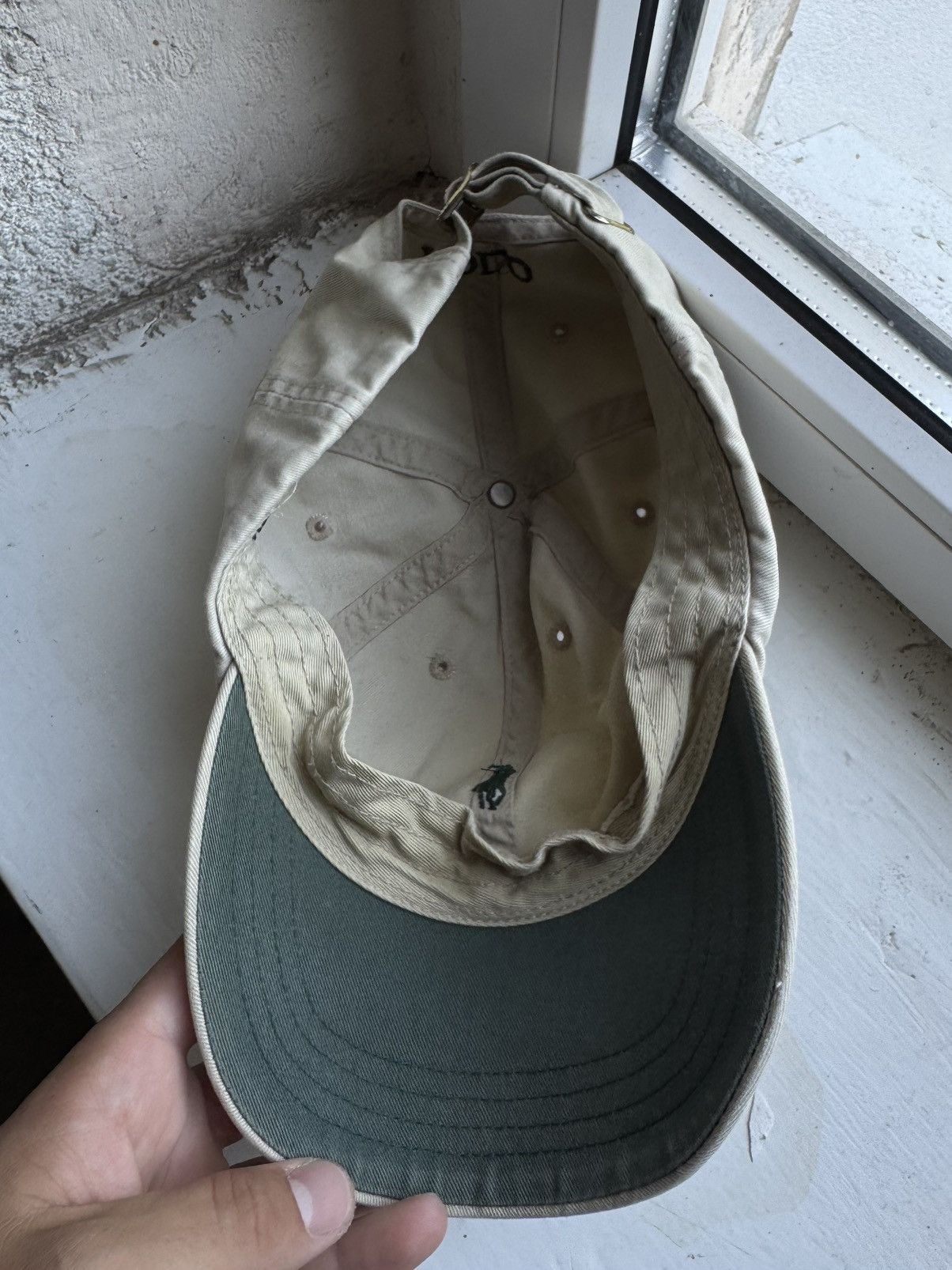 Polo Ralph Lauren Polo Ralph Lauren Vintage Rugby Beige Streetwear Cap y2k Size ONE SIZE - 8 Thumbnail