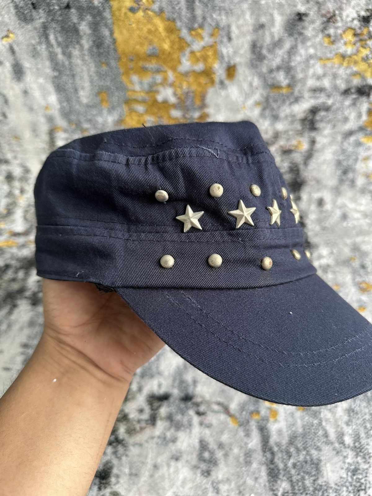 Le Grande Bleu (L.G.B.) JAPANESE CADET STUDDED HAT COMMANDO Size ONE SIZE - 3 Thumbnail
