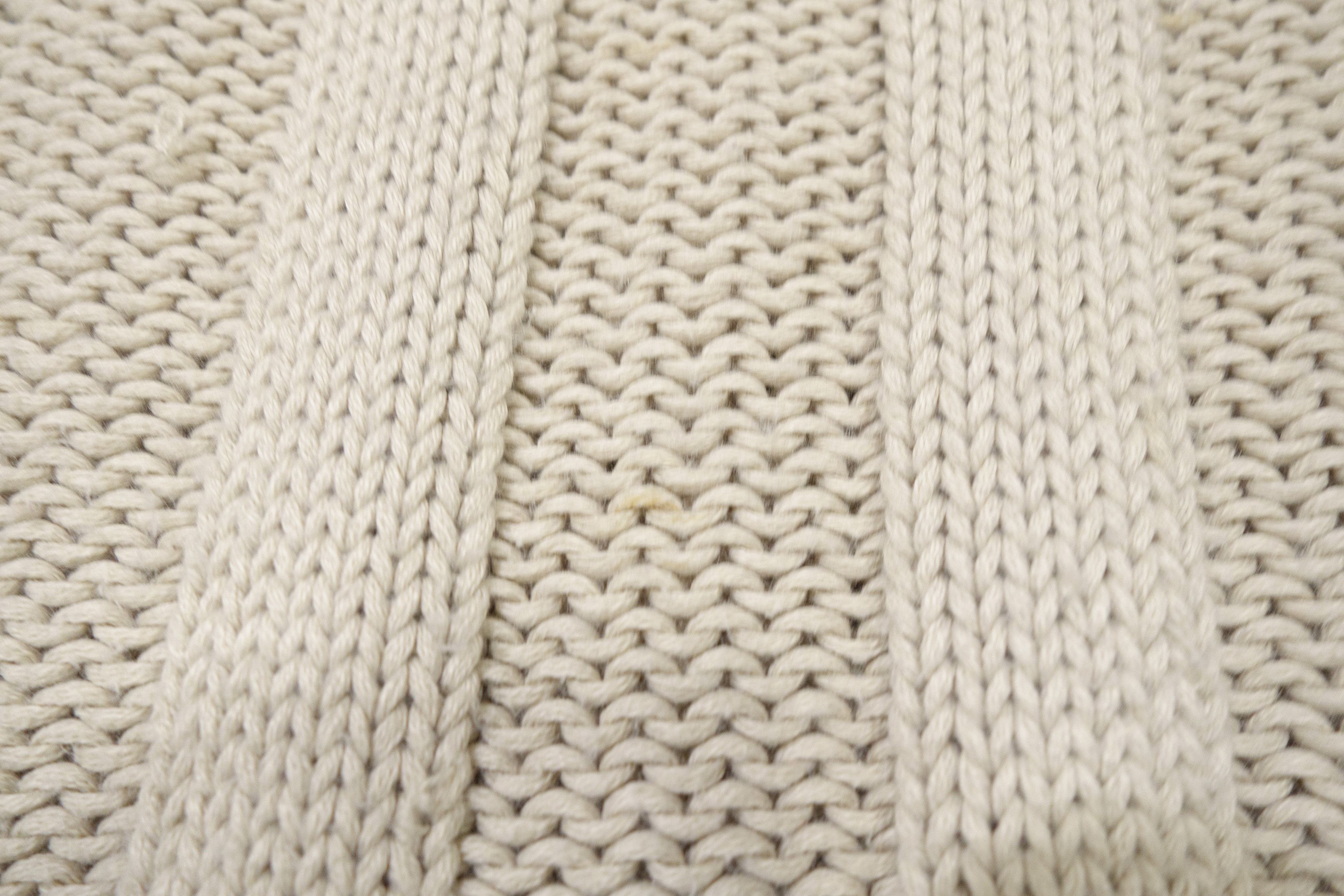 Jil Sander 90s Oversized Cable Knit Striped Sweater Vintage Size M / US 6-8 / IT 42-44 - 7 Thumbnail
