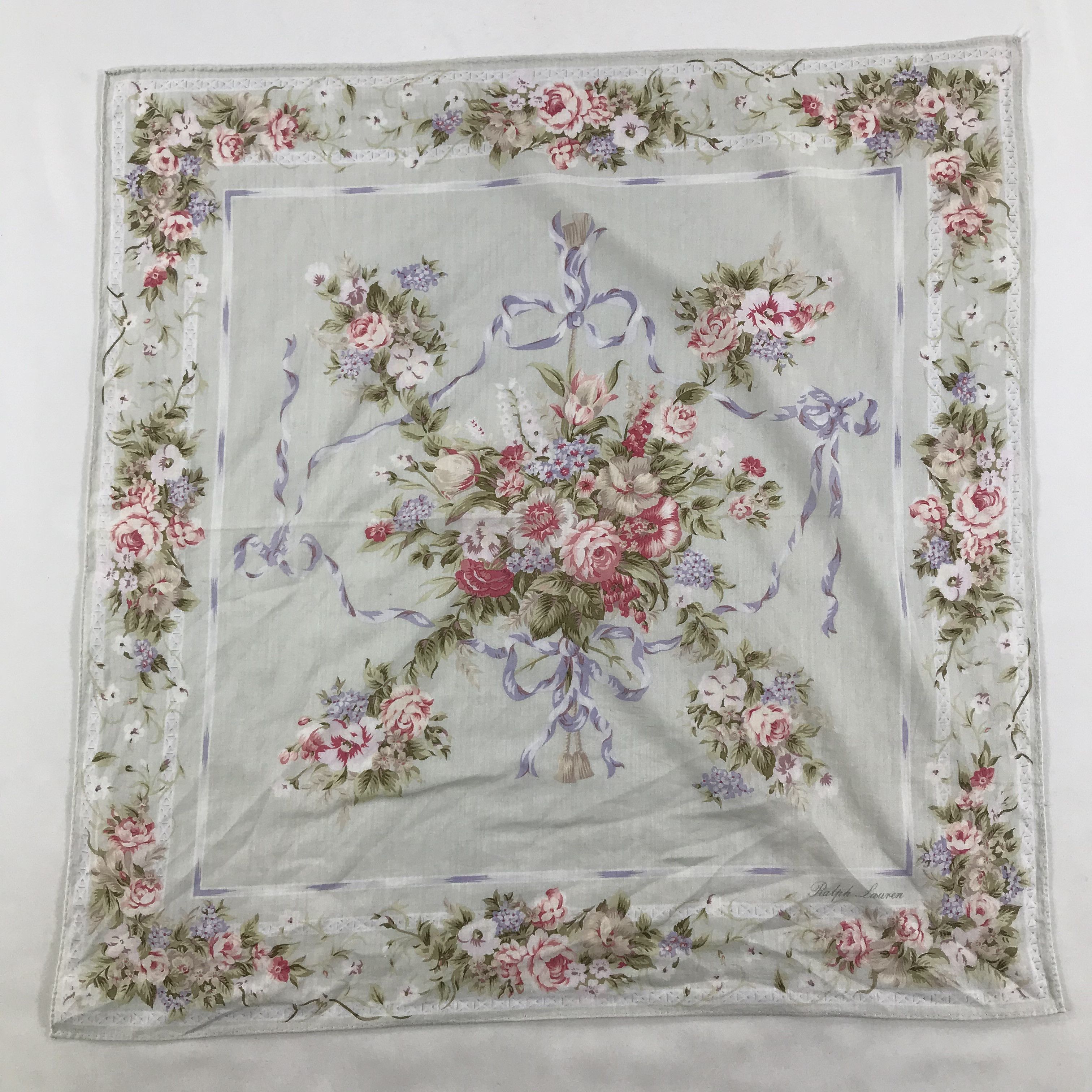 Ralph Lauren × Vintage Ralph Lauren Bandana / Handkerchief / Neckerchief - S1670 Size ONE SIZE - 1 Thumbnail