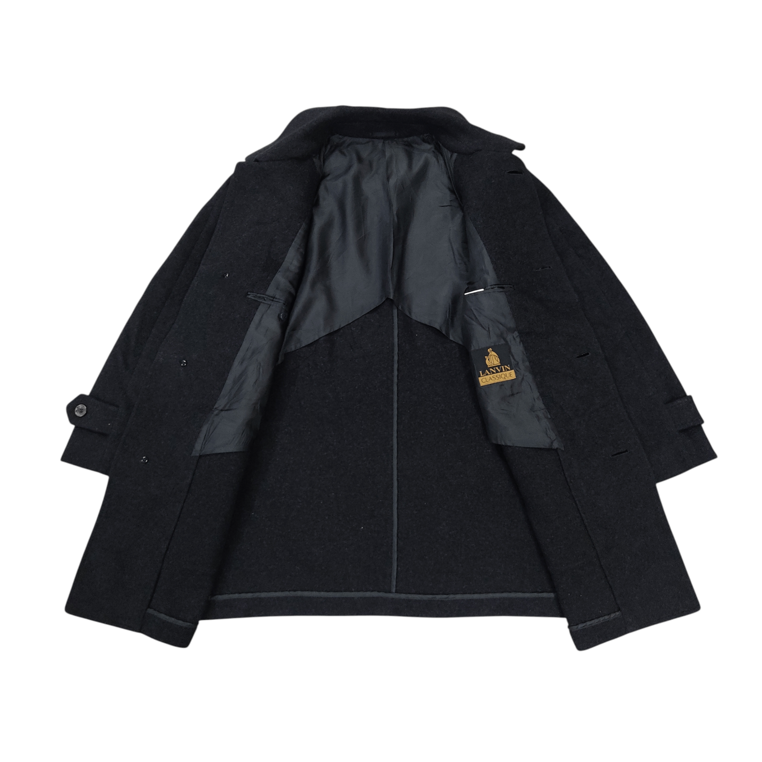 Lanvin Lanvin Classique Black Cashmere Overcoat Fall Winter Jacket Size US M / EU 48-50 / 2 - 7 Thumbnail