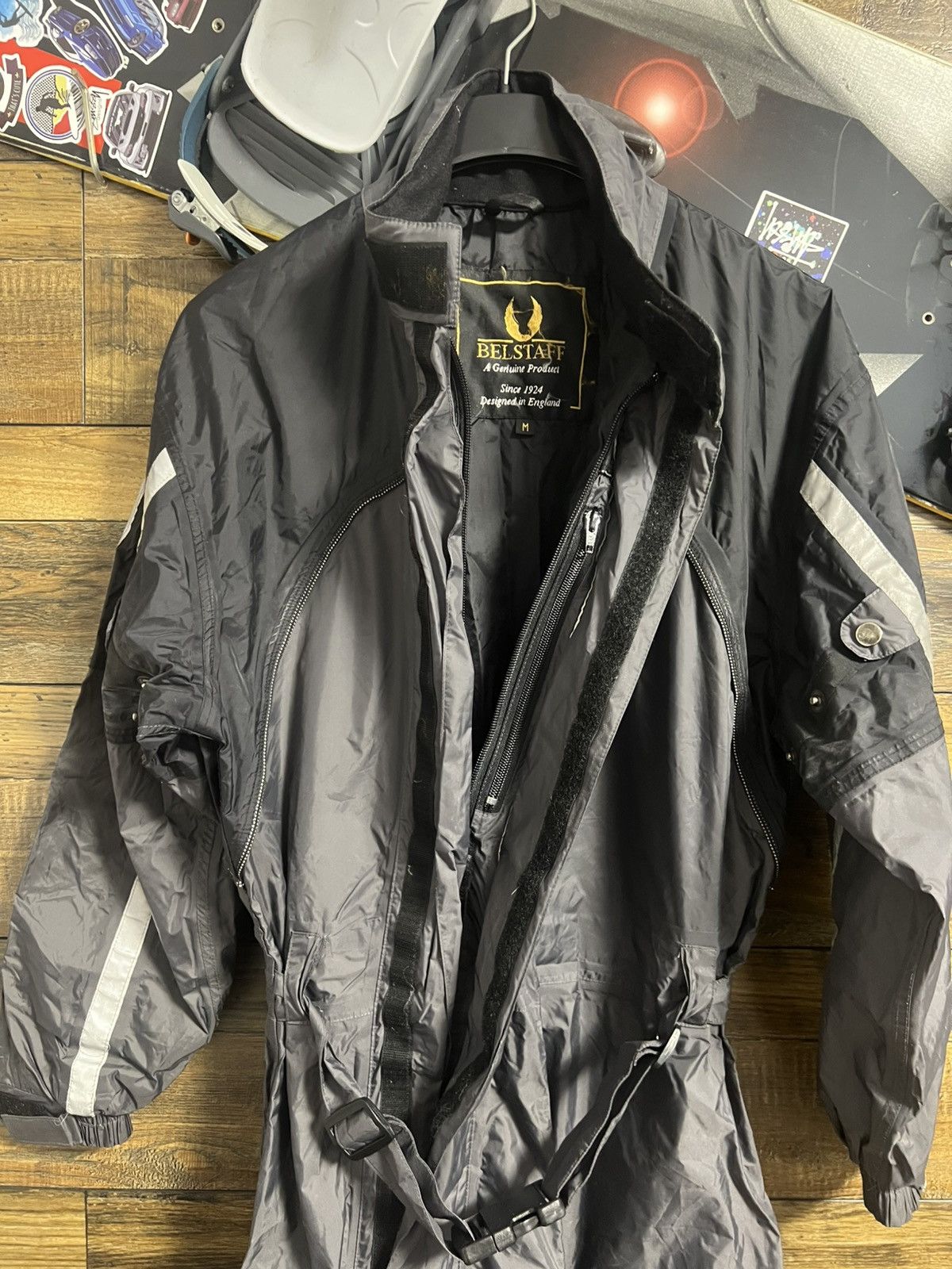 Belstaff Belstaff One Piece Motorcycle Rain Suit Oversuit Size M Size US M / EU 48-50 / 2 - 17 Thumbnail