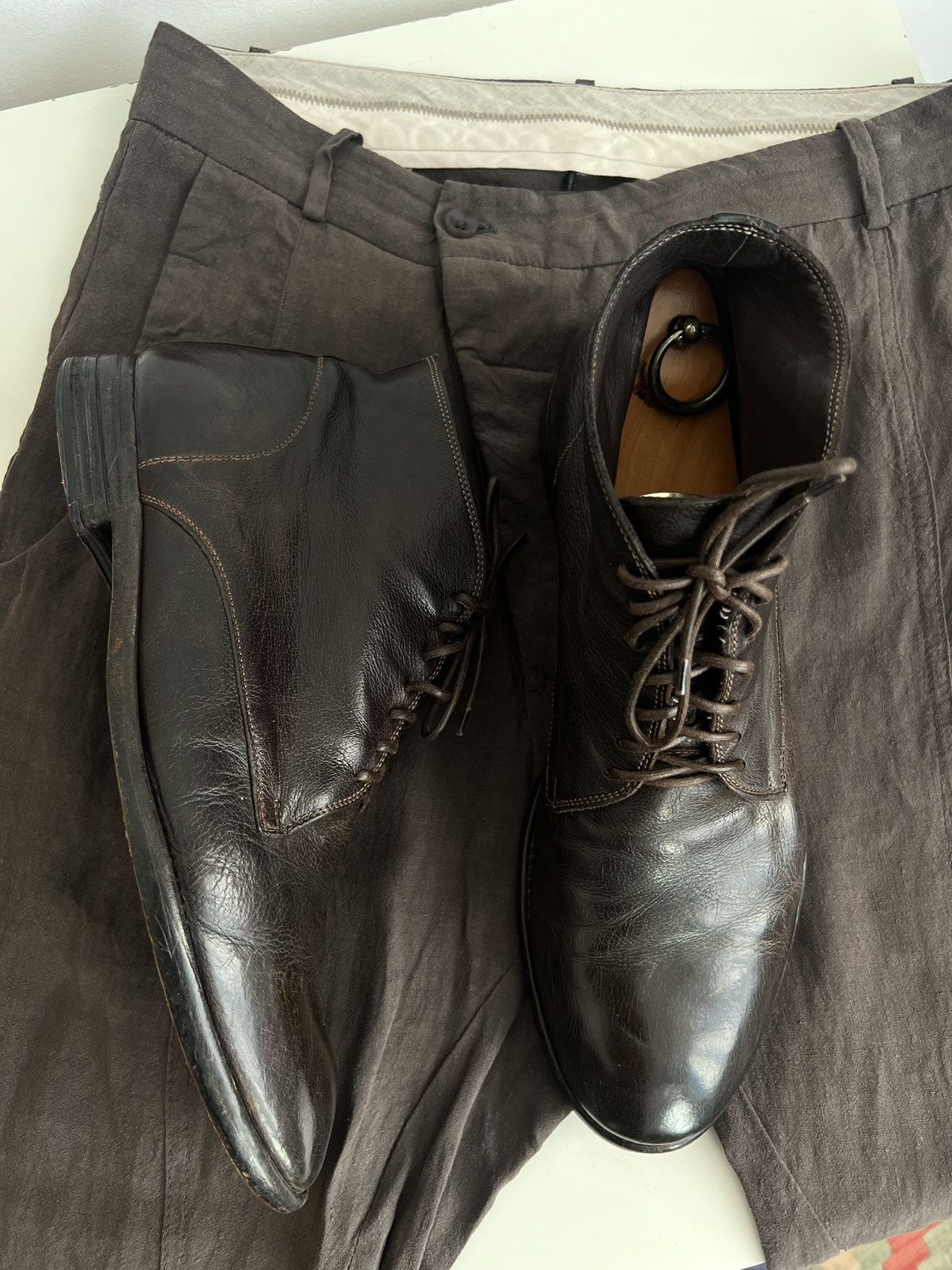 Marsell 🔥Officine Creative Arc 513 Leather Chukka Boots(A1923) Size US 11.5 / EU 44-45 - 2 Thumbnail