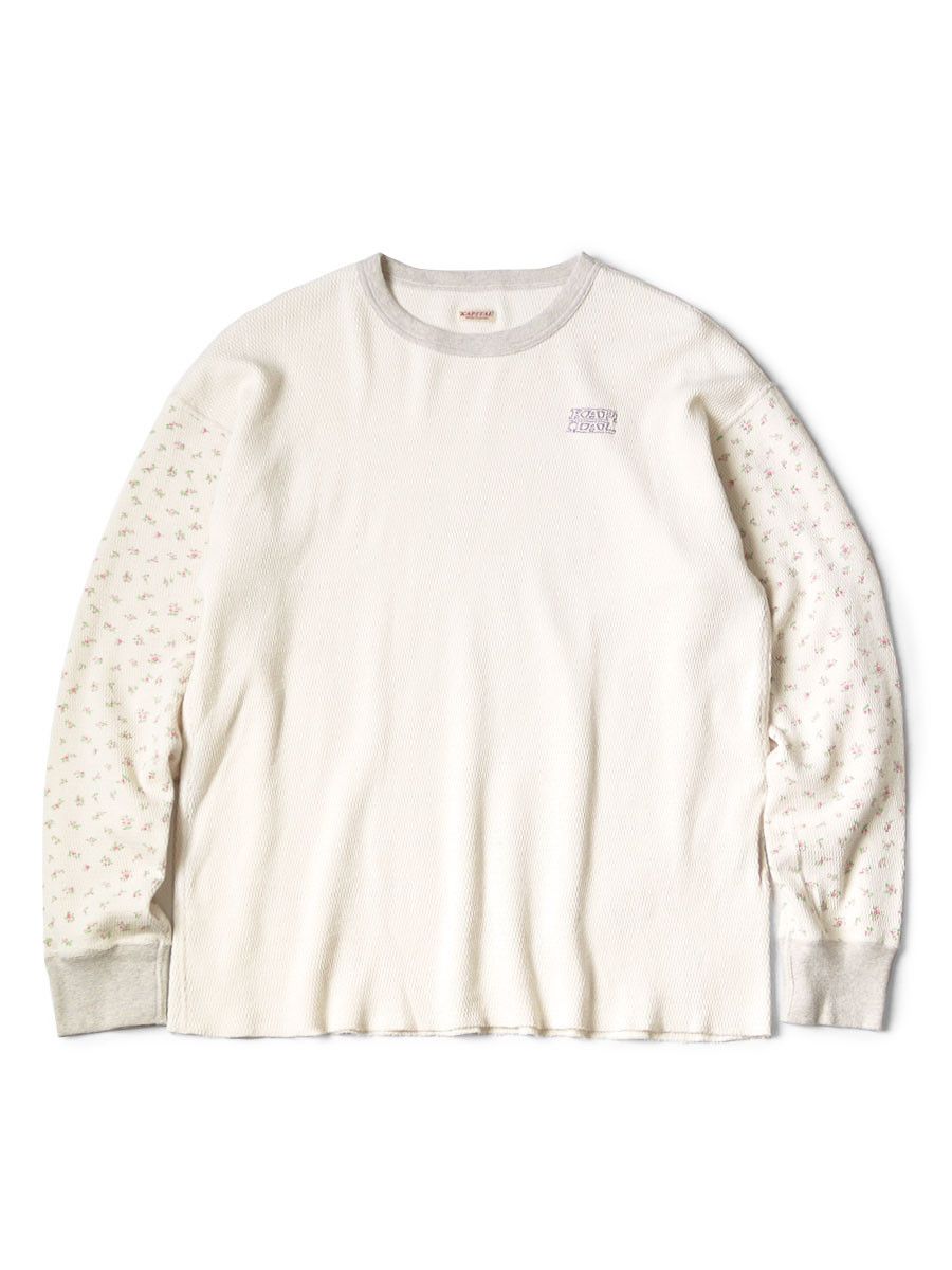 Kapital kapital Waffle small flower pattern logo long sleeve T-shirt Size US XL / EU 56 / 4 - 1 Preview