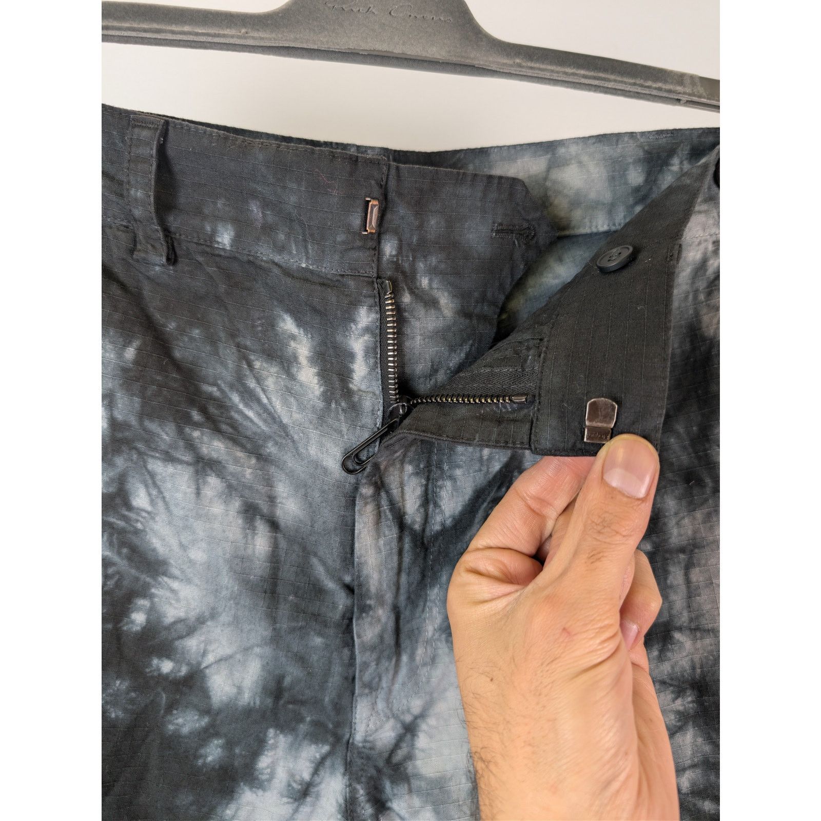 Off-White o1rshd1 Bounce Tie Dye Ripstop Cargo Pants Warm Grey / White Size US 38 / EU 54 - 7 Thumbnail