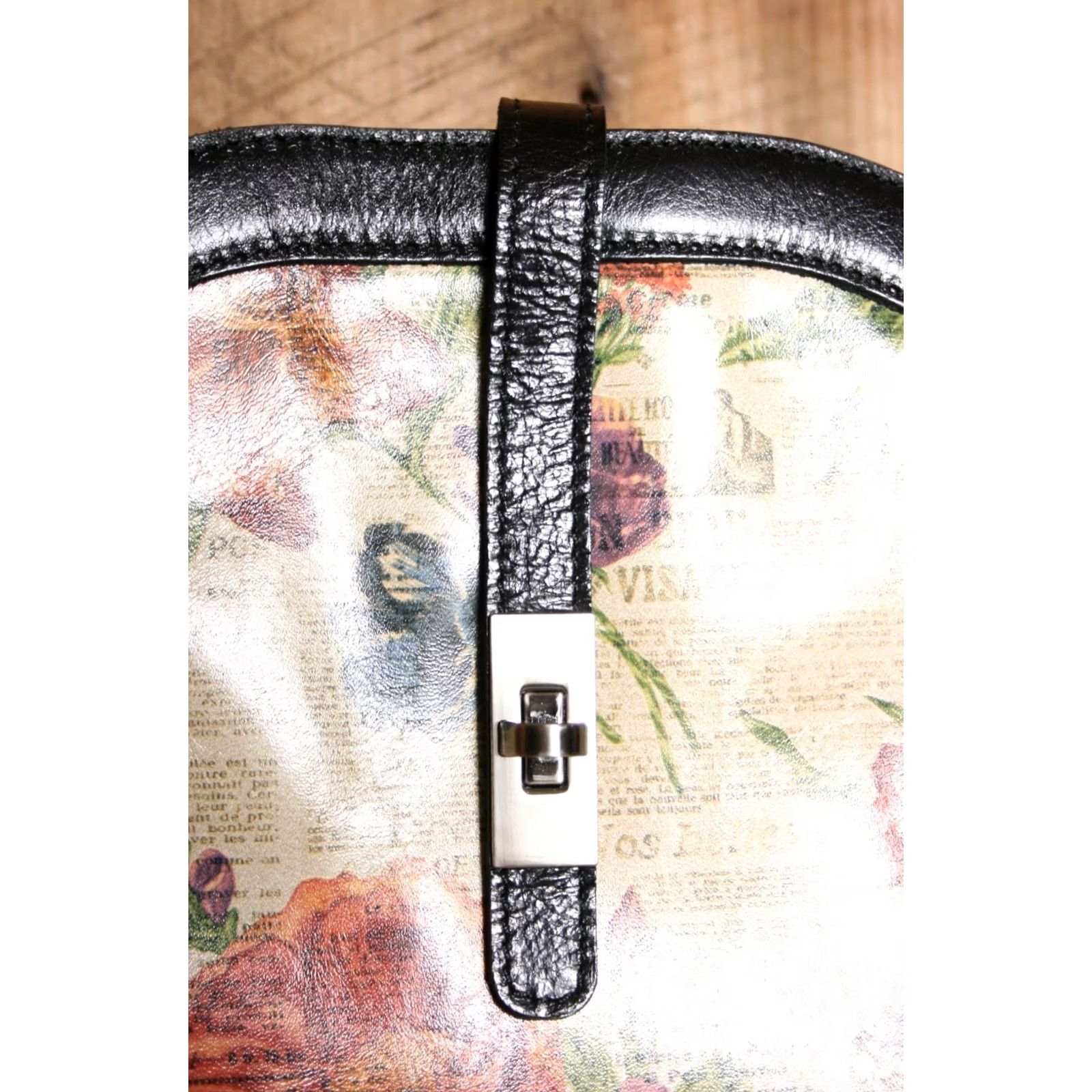 Patricia Nash PATRICIA NASH Blaire Parisian Floral Crossbody Bag Bucket Purse, Multicolor Leather, Adjustable Strap, Turn Lock, Womens, Bag Size ONE SIZE - 3 Thumbnail