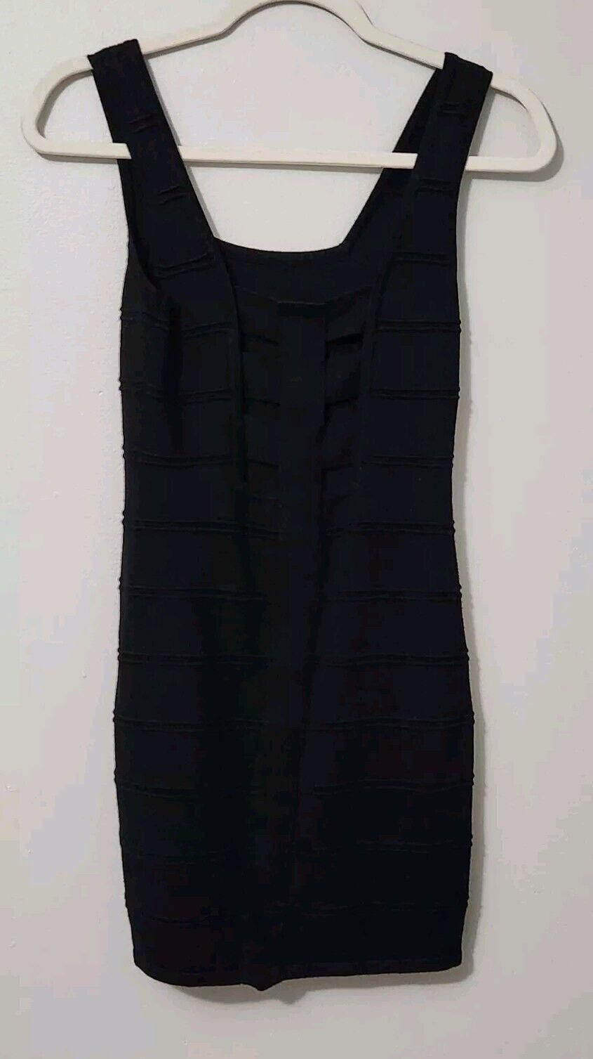 Designer Vintage Y2k 90s Dress Bodycon Cut Out Sweater Black Medium Size M / US 6-8 / IT 42-44 - 3 Thumbnail