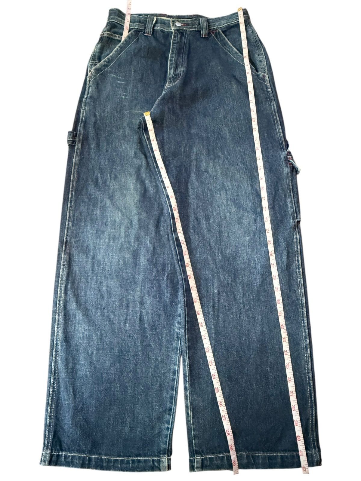 FUCT Vintage Japanese Brand Blue Wash Carpenter Baggy Jeans Size US 29 - 7 Thumbnail