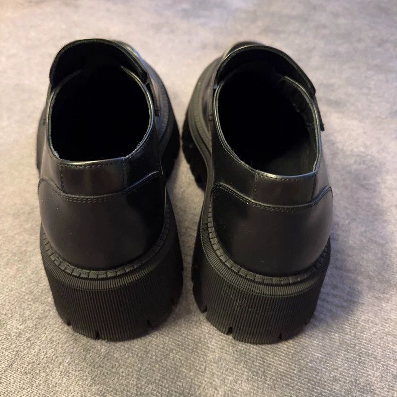 Balenciaga Balenciaga Black Logo SlipOn Derby Shoes-2505 Size US 10 / EU 43 - 3 Thumbnail