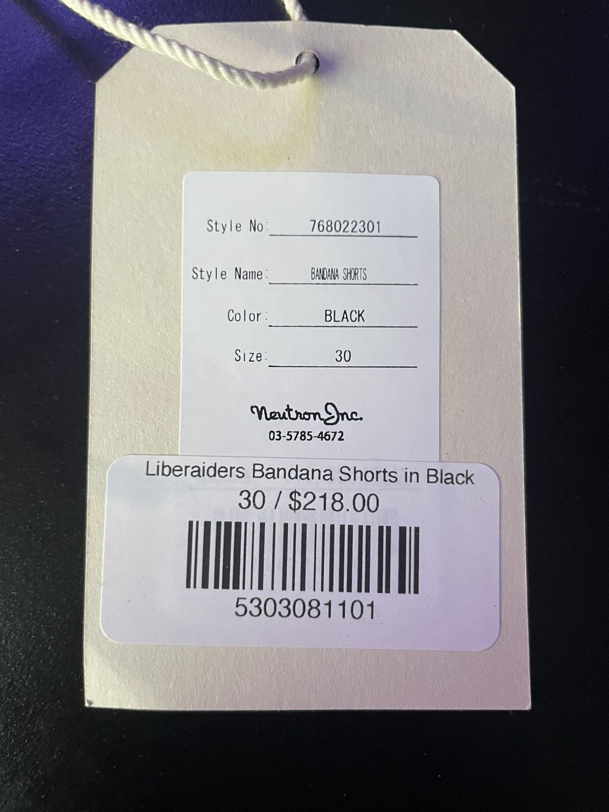 Japanese Brand × Liberaiders Liberaiders bandana shorts in black Size US 30 / EU 46 - 5 Thumbnail