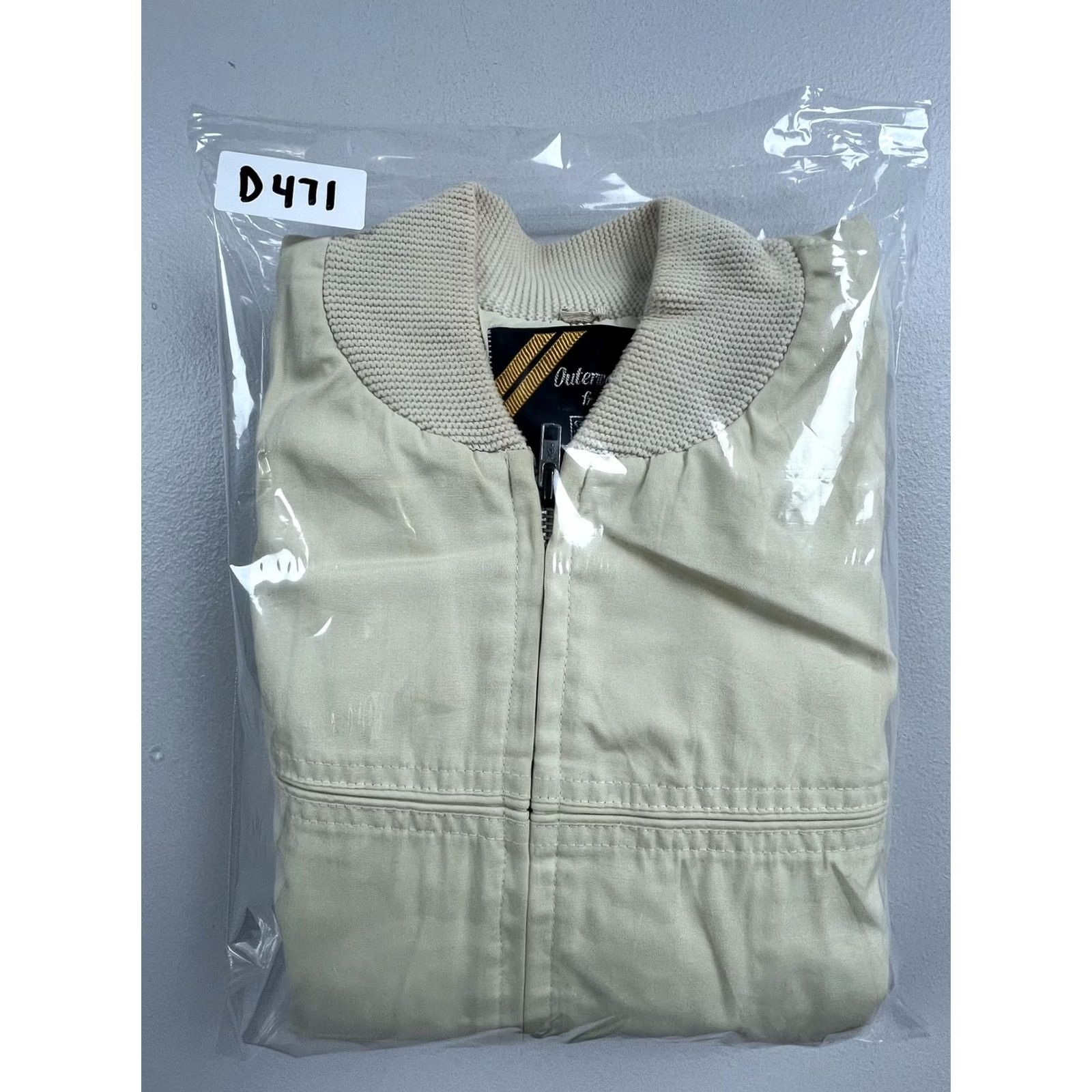 Sears VINTAGE Sears Jacket Mens XL Beige Microfiber Bomber Full Zip Lined Casual Size US XL / EU 56 / 4 - 6 Thumbnail