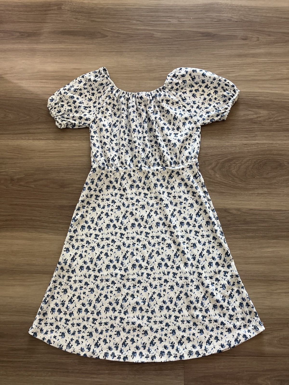 Zara Blue and White summer floral dress Size XS / US 0-2 / IT 36-38 - 2 Thumbnail