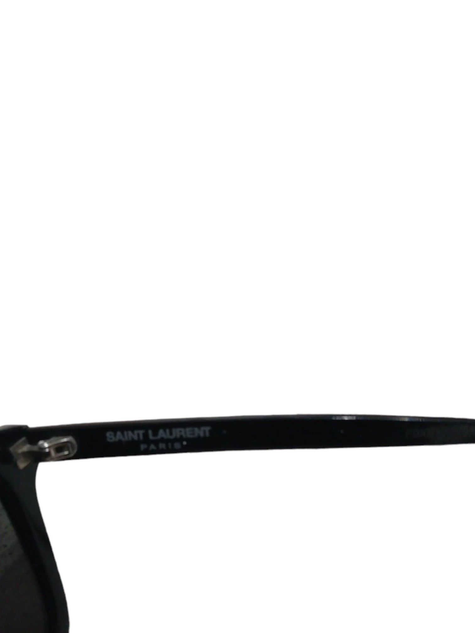 Saint Laurent Paris Saint Laurent Black Acetate Square Sunglasses, 2010s Size ONE SIZE - 5 Thumbnail