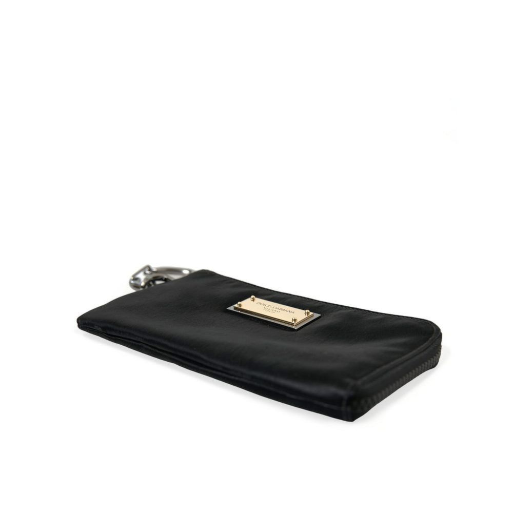 Dolce & Gabbana Dolce & Gabbana Black Nylon Logo Plaque Keyring Pouch Clutch Size ONE SIZE - 4 Thumbnail