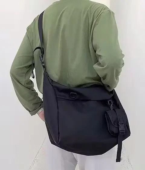 image of Fashion Y2K Waterproof Crossbody Messenger Bag in Black, Men's