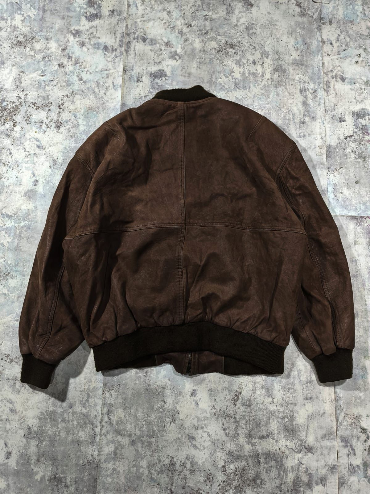 Leather Vintage Paris Dakar Leather Bomber Jacket Size US L / EU 52-54 / 3 - 3 Thumbnail