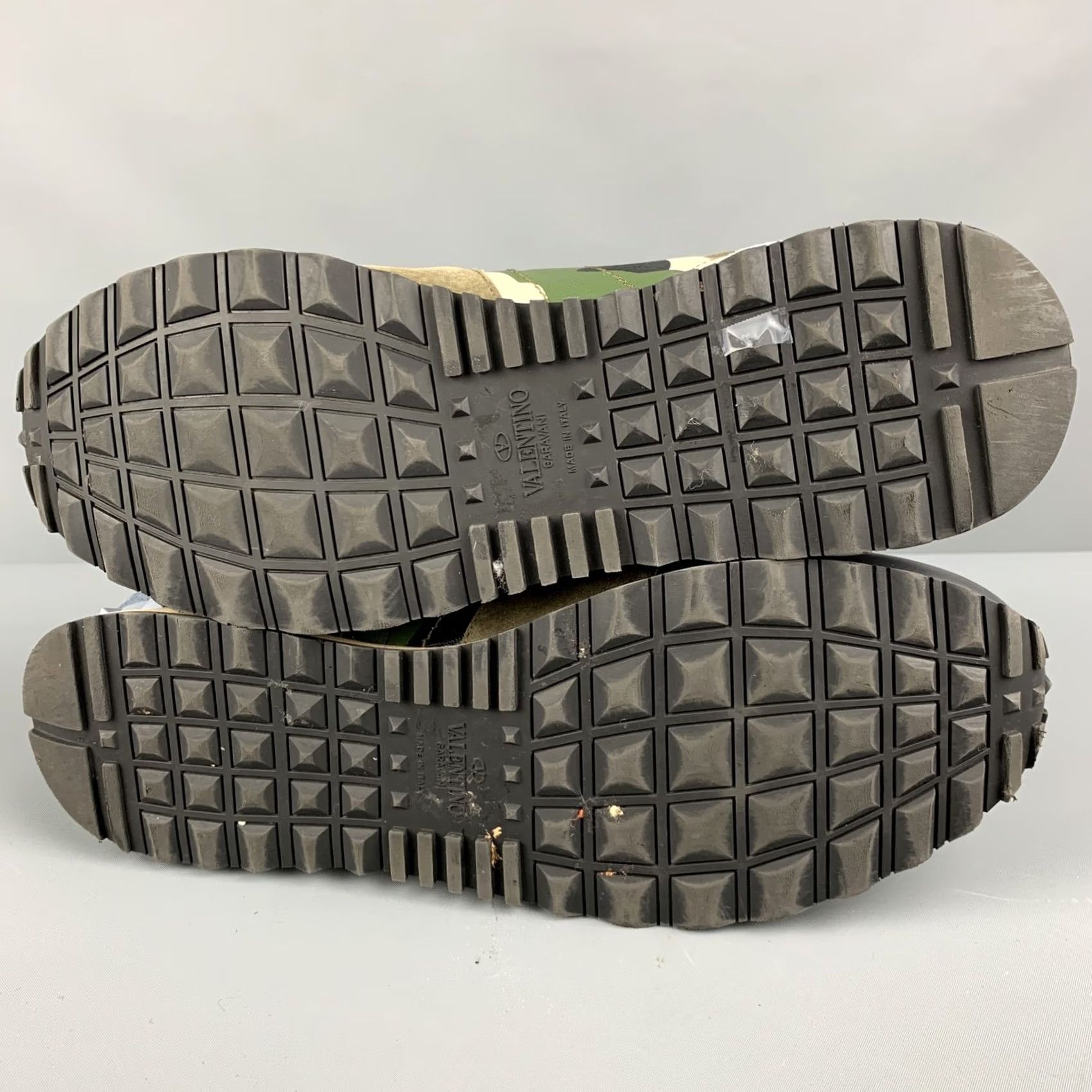 Valentino VALENTINO Size 12 Multi-Color Olive Camo Leather Low Top Sneakers Mens Shoes Size US L / EU 52-54 / 3 - 6 Thumbnail