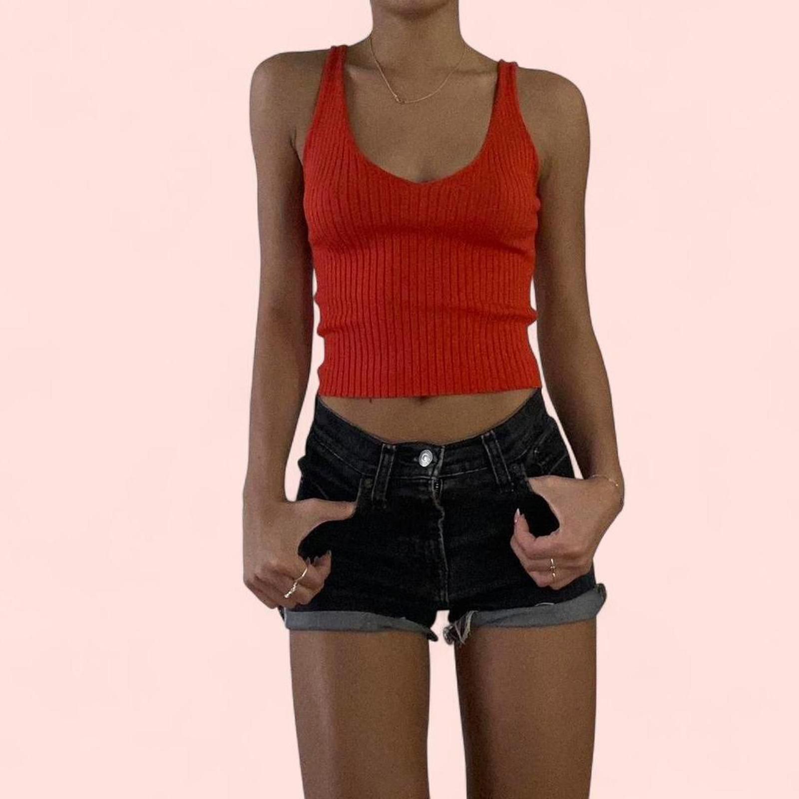 Urban Outfitters Orange summer tank top - very flattering on Size S / US 4 / IT 40 - 3 Thumbnail
