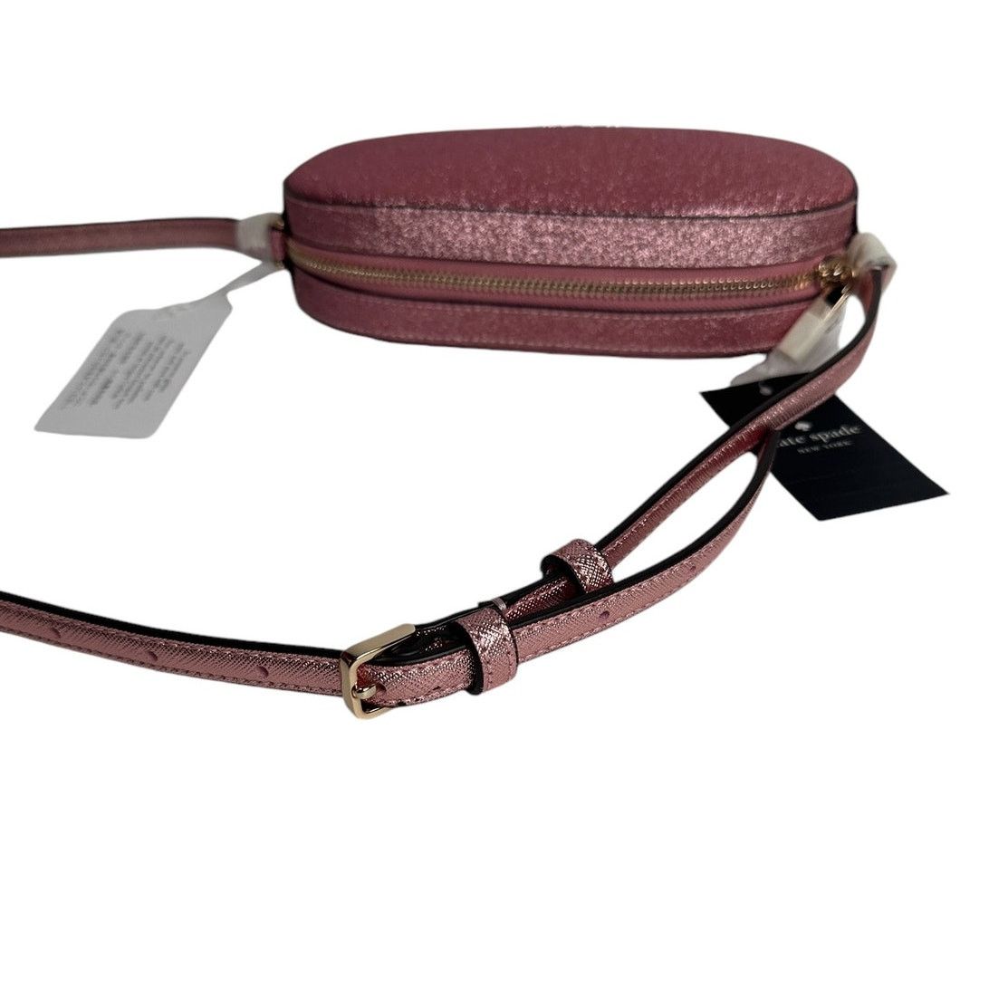 Kate Spade Kate Spade Glimmer Oval Small Camera Bag Mitten Pink Glitter Size ONE SIZE - 4 Thumbnail
