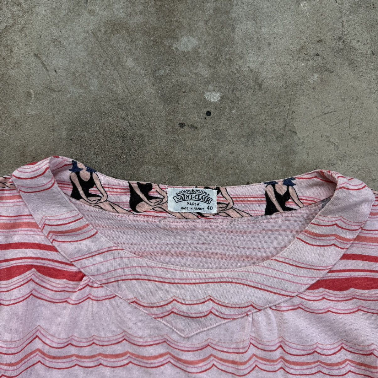 Other Vintage 90’s Saint Clare Paris Printed T-Shirt Size M / US 6-8 / IT 42-44 - 6 Thumbnail