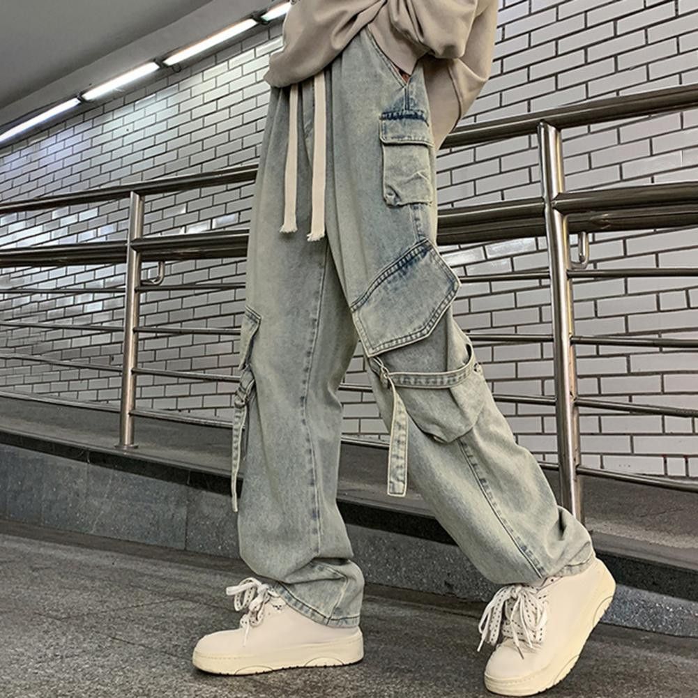 Japanese Brand × Jean Retro Straight Leg Cargo Pants Size US 27 - 3 Thumbnail