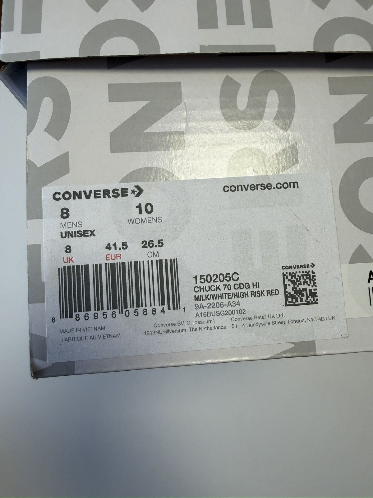 Comme des Garcons PLAY × Converse CONVERSE X COMME DES GARÇONS PLAY CHUCK 70 HI Size US 8 / EU 41 - 8 Thumbnail