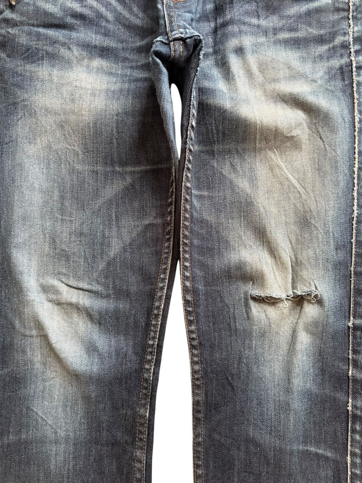 Designer × Japanese Brand Vintage Japanese Brand Distress Bootcut Flare Jeans Size US 32 / EU 48 - 5 Thumbnail