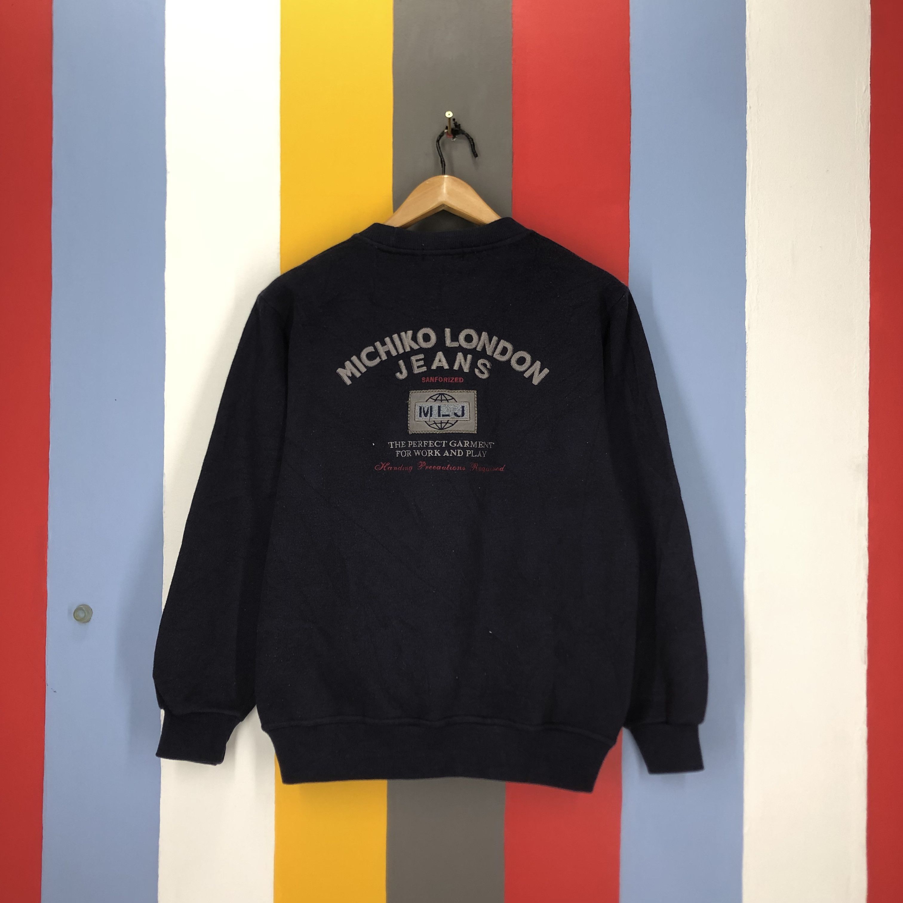 Japanese Brand MICHIKO LONDON JEANS Crew Neck Sweatshirt #1624/02 Size US M / EU 48-50 / 2 - 1 Thumbnail