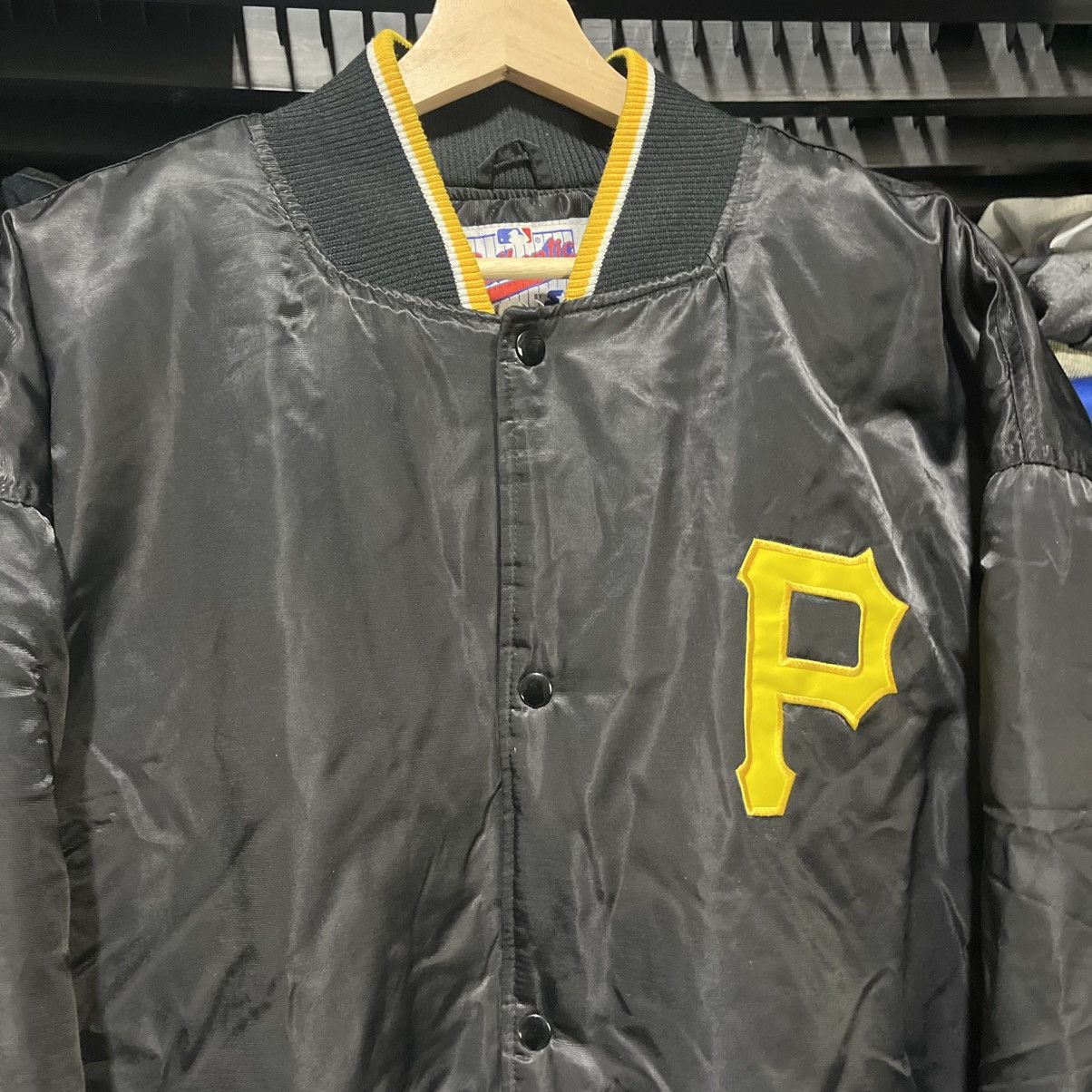Starter VINTAGE 90s PITTSBURGH PIRATES MLB STARTER SATIN JACKET XL Size US XL / EU 56 / 4 - 5 Thumbnail