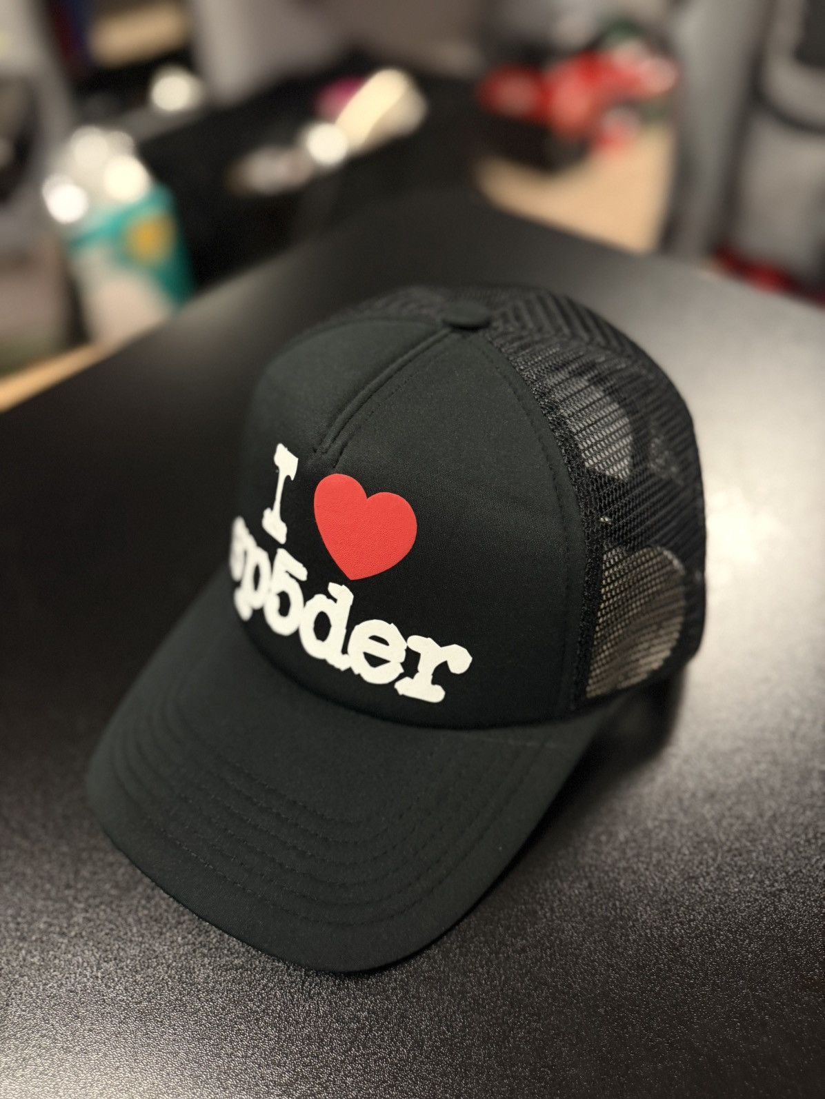 Sp5der SP5DER SnapBack Black “I Love SP5DER New Size ONE SIZE - 6 Thumbnail