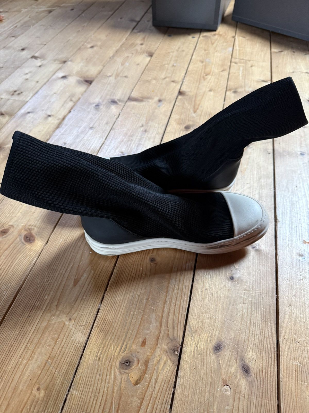 Rick Owens Drkshdw Rick Owens DRKSHDW SOCK Ramones Size US 7 / EU 40 - 11 Thumbnail